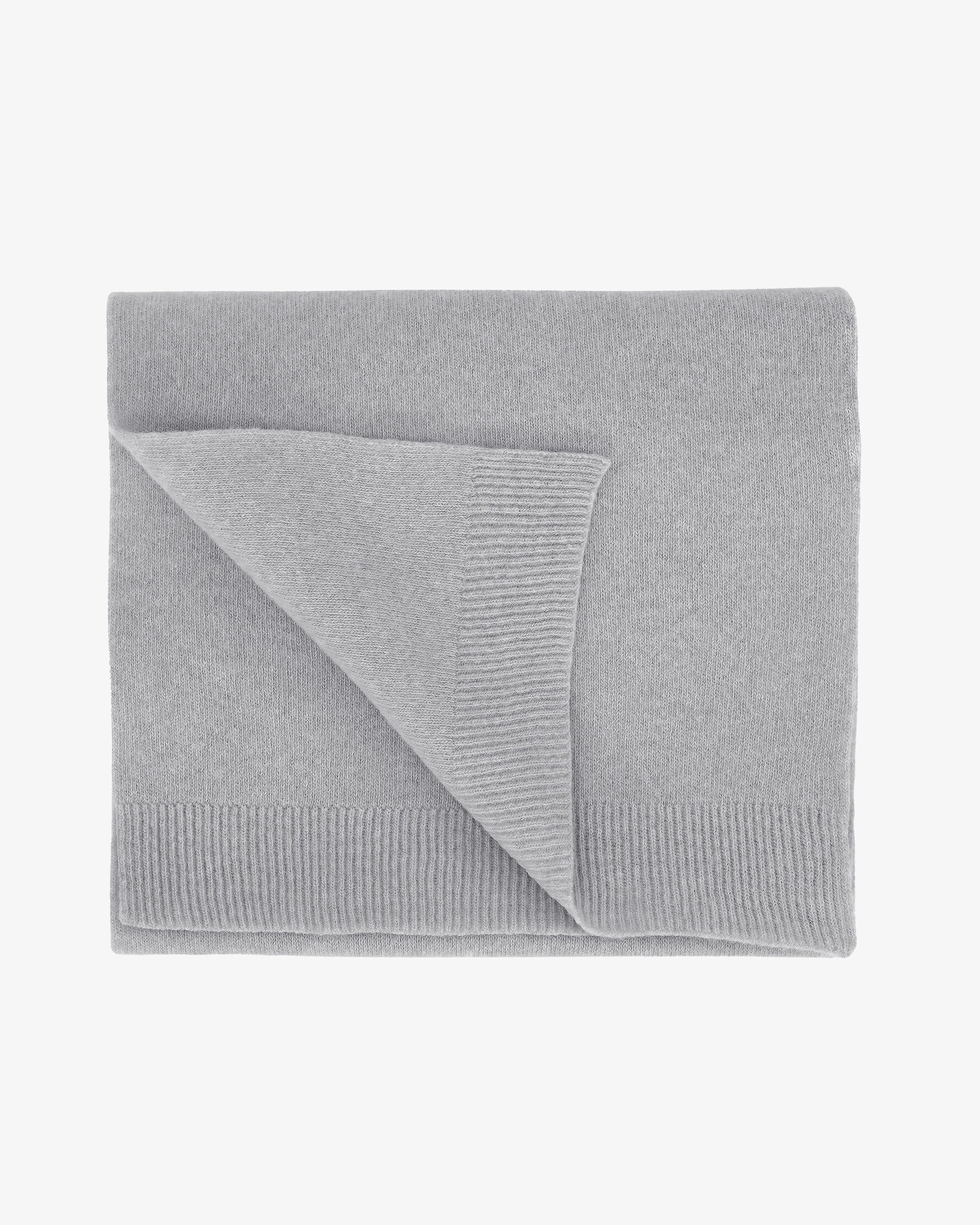 Merino Wool Scarf - Heather Grey