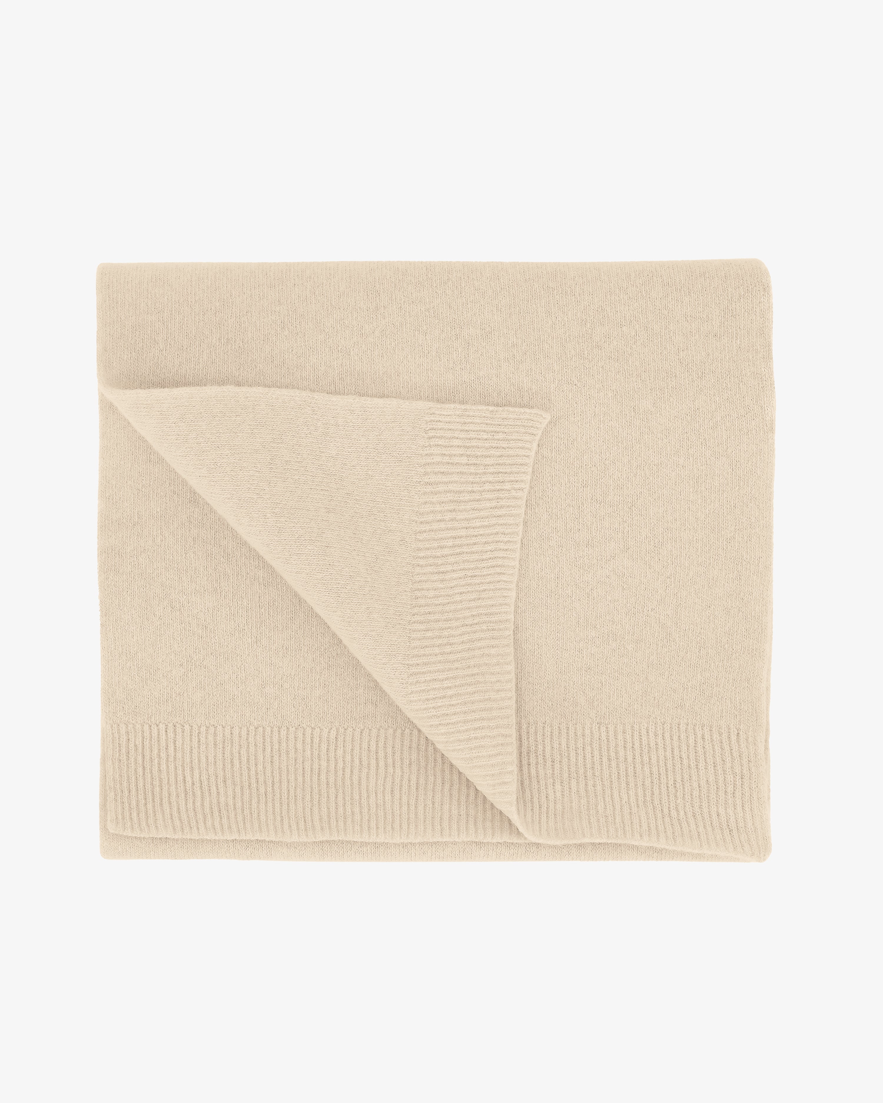 Merino Wool Scarf - Ivory White