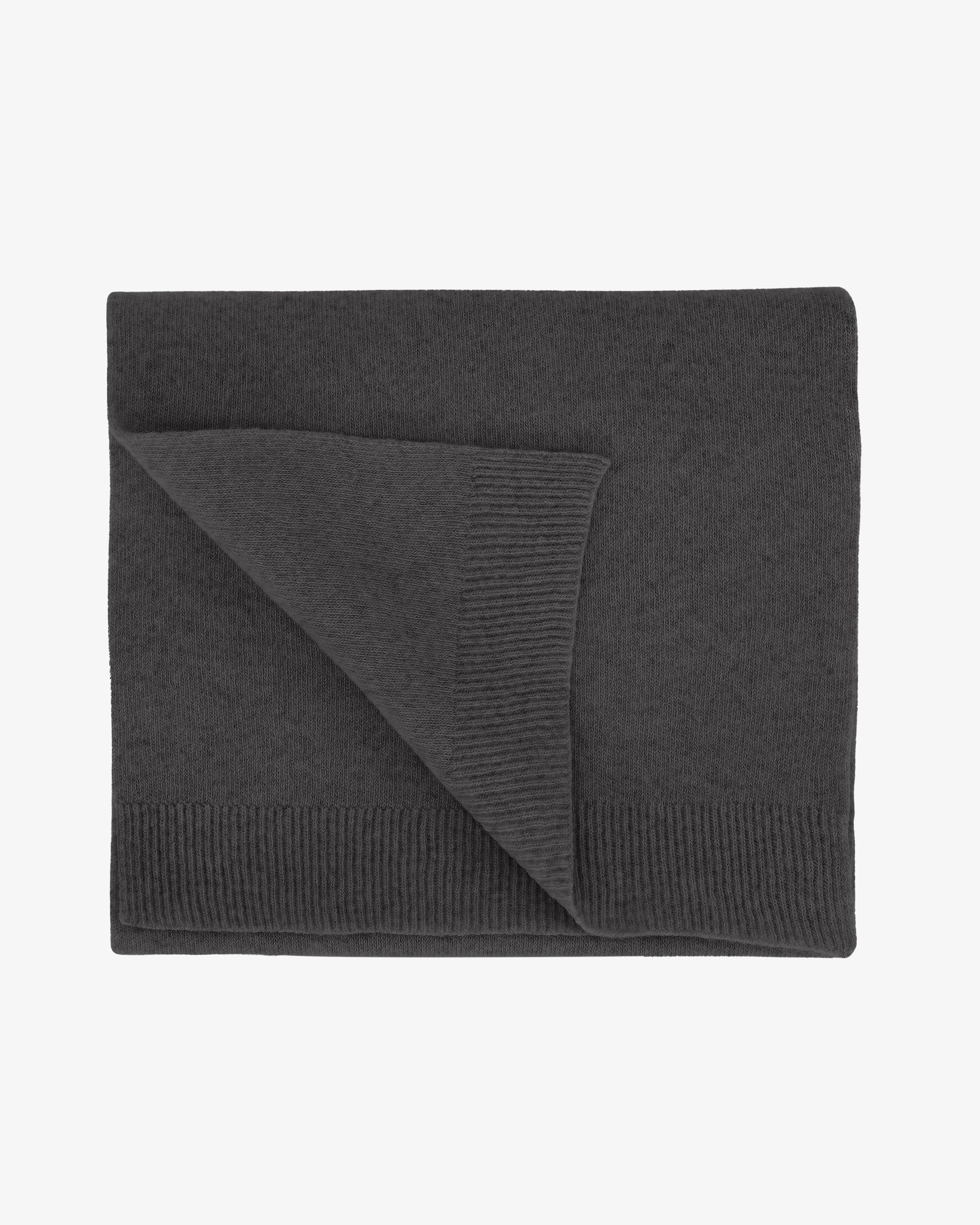 Merino Wool Scarf - Lava Grey