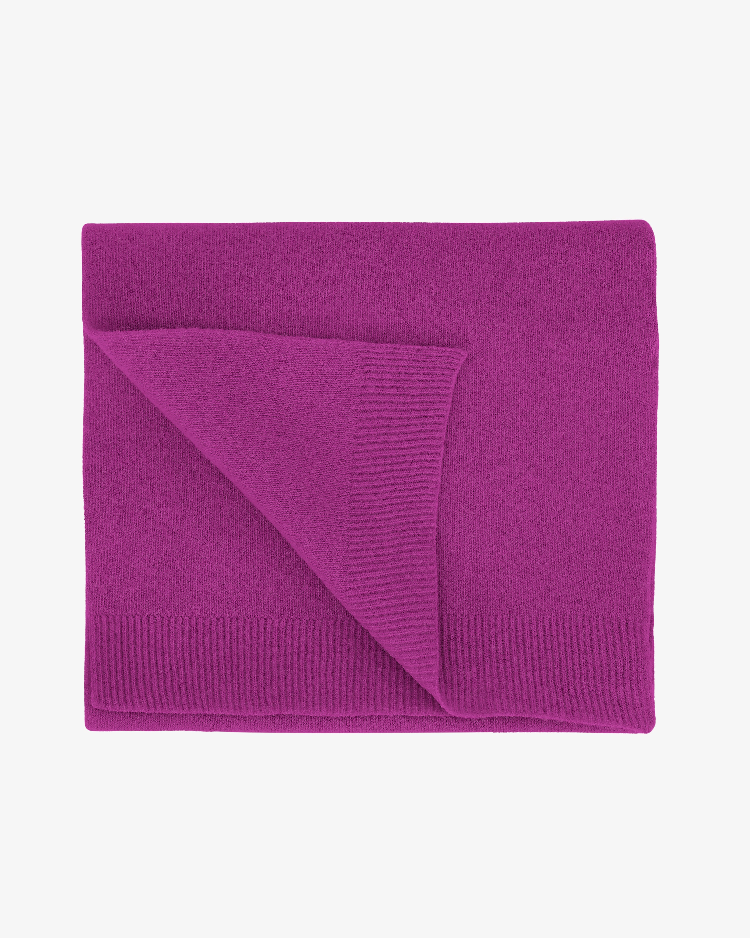 Merino Wool Scarf - Magenta Blaze