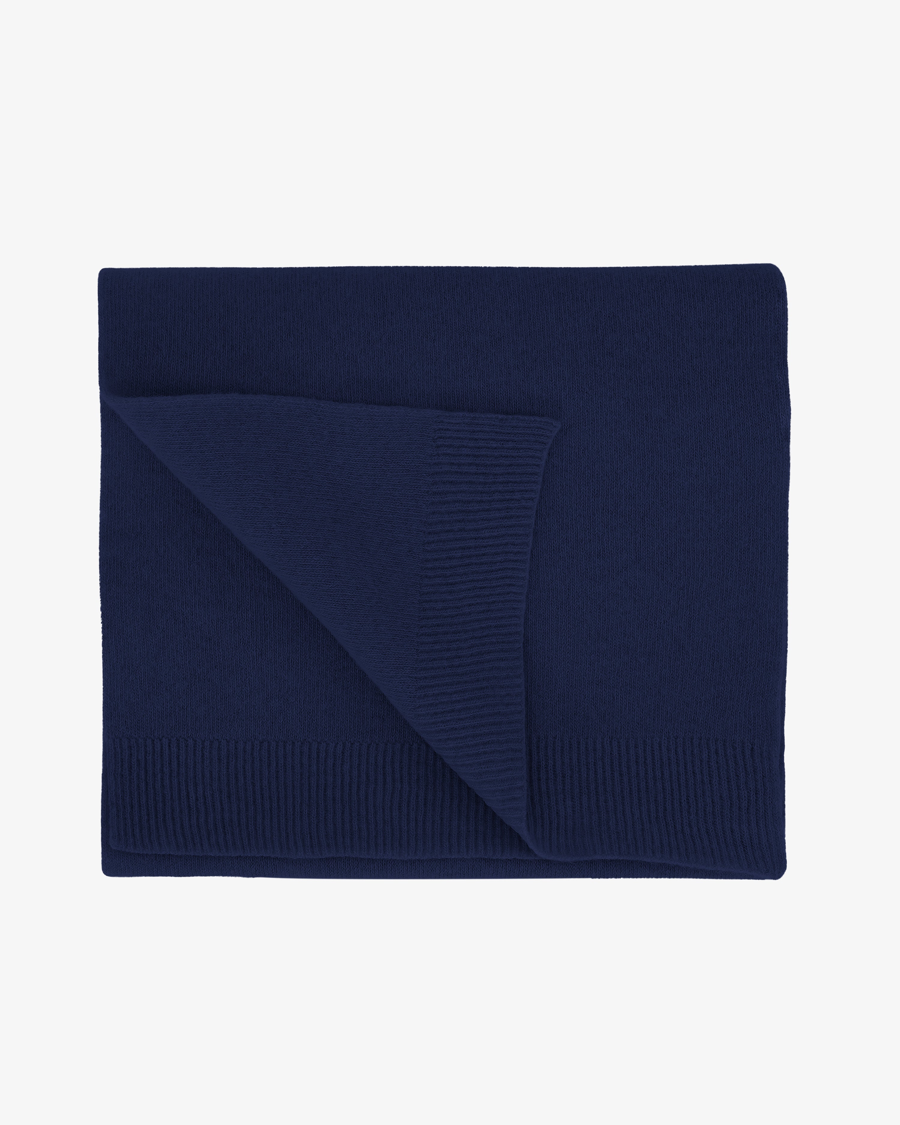 Merino Wool Scarf - Marine Blue