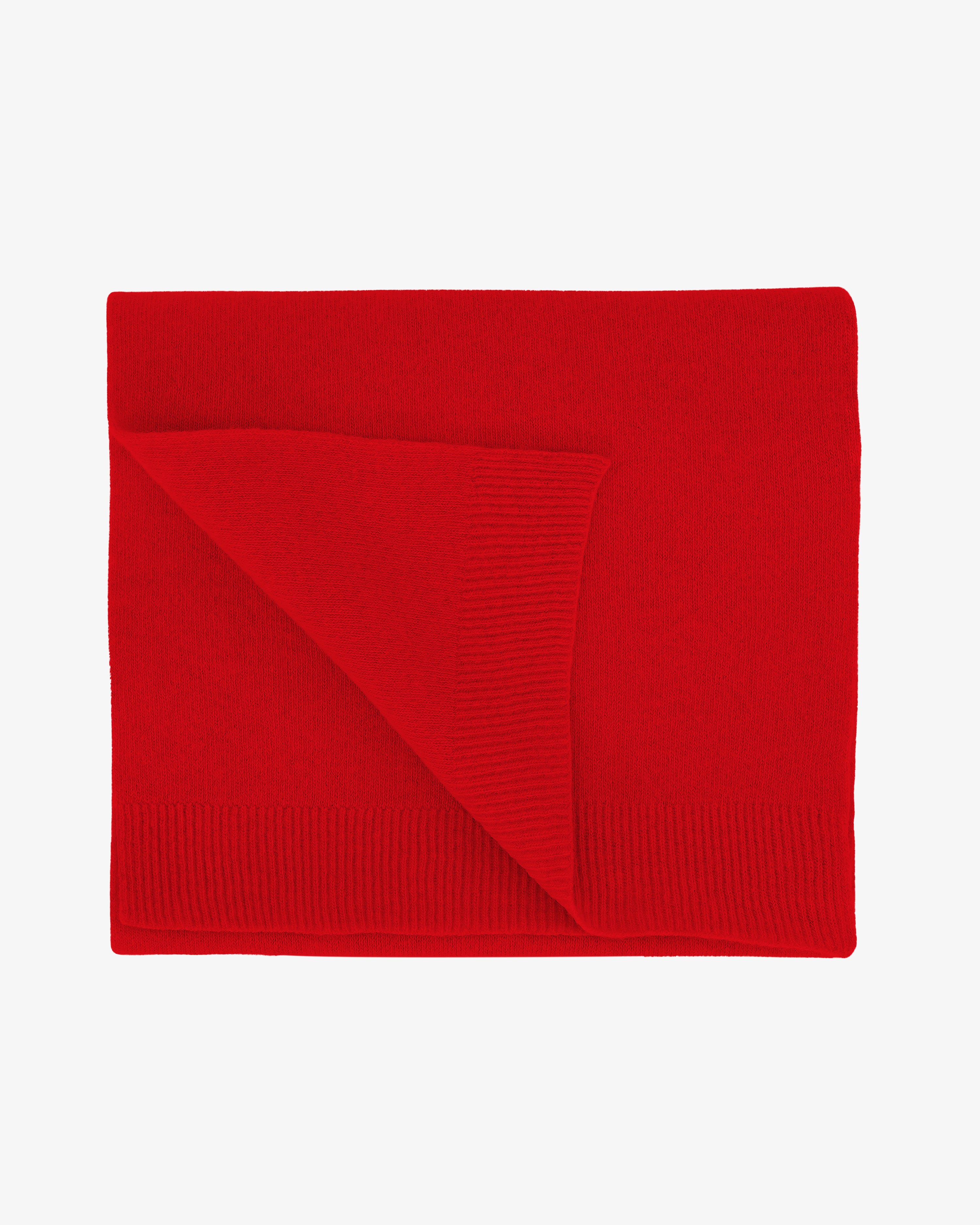 Merino Wool Scarf - Scarlet Red