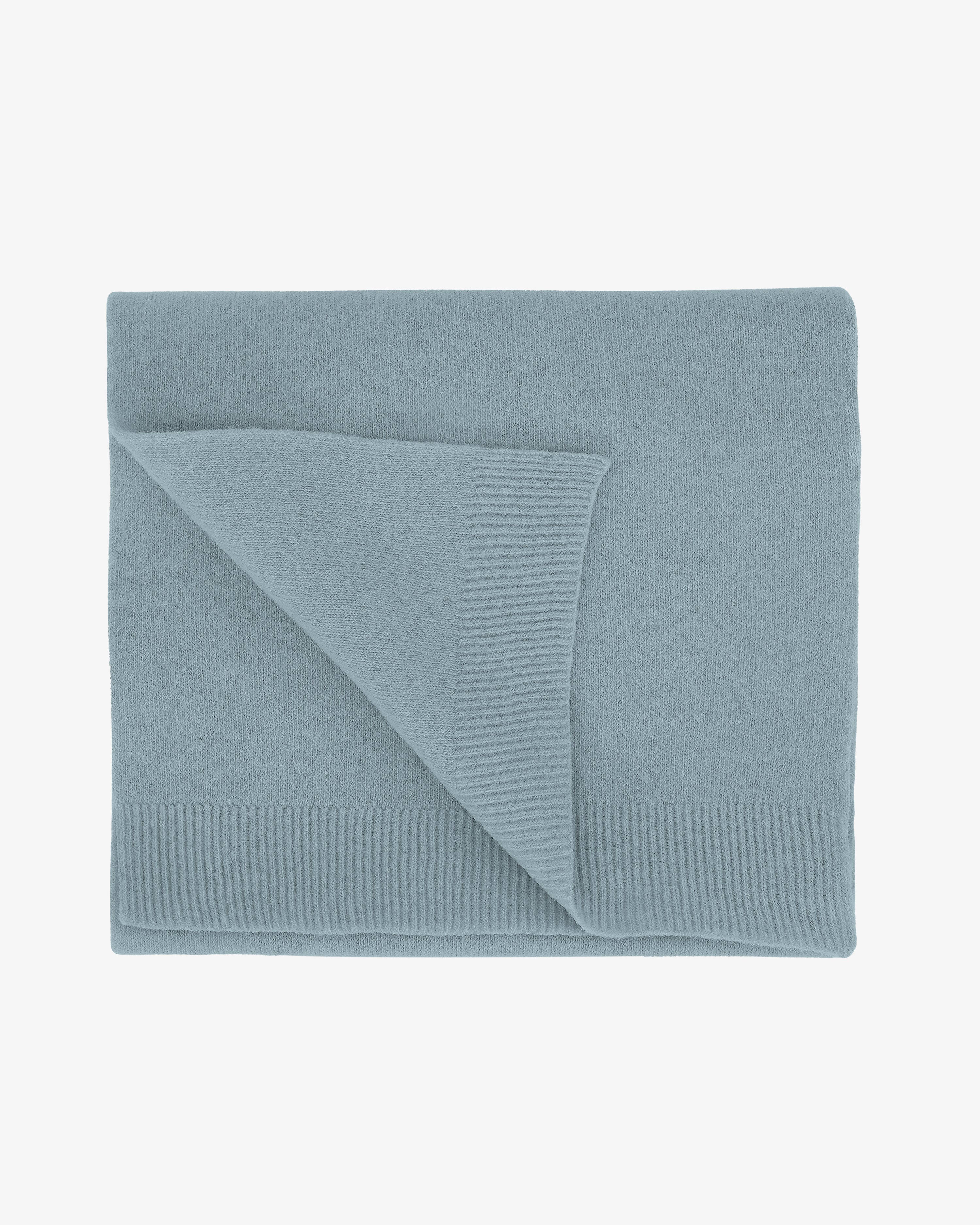 Merino Wool Scarf - Stone Blue