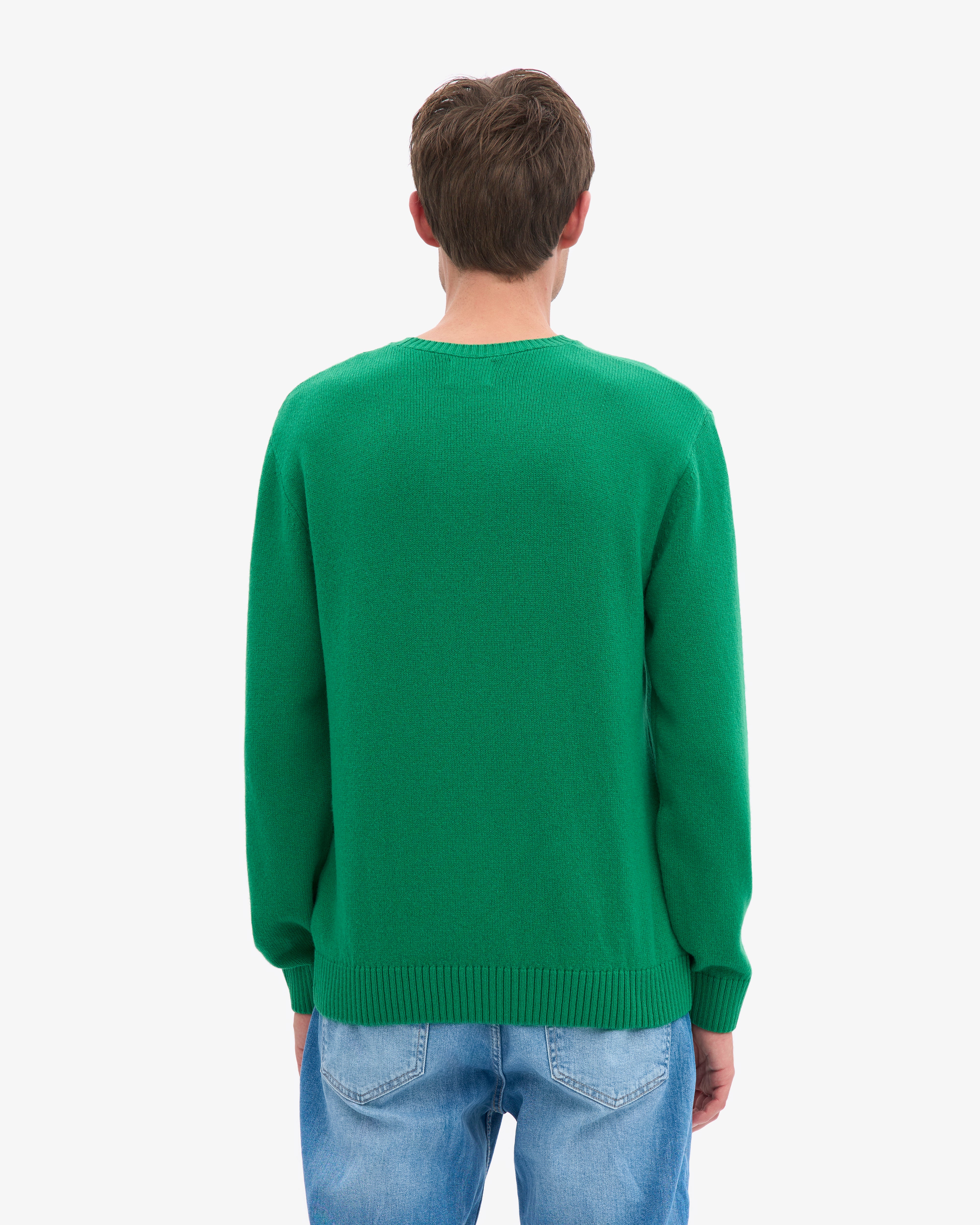 Classic Merino Wool Crew - Kelly Green