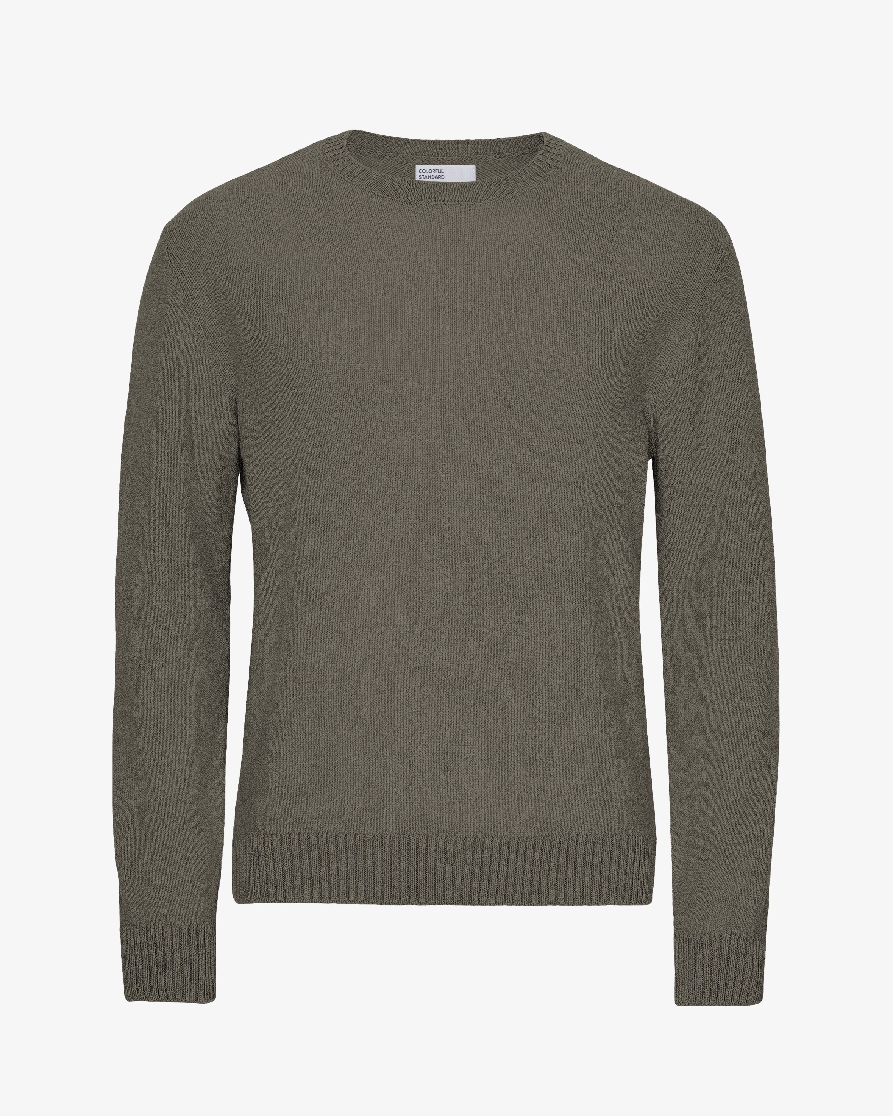 Classic Merino Wool Crew - Dusty Olive