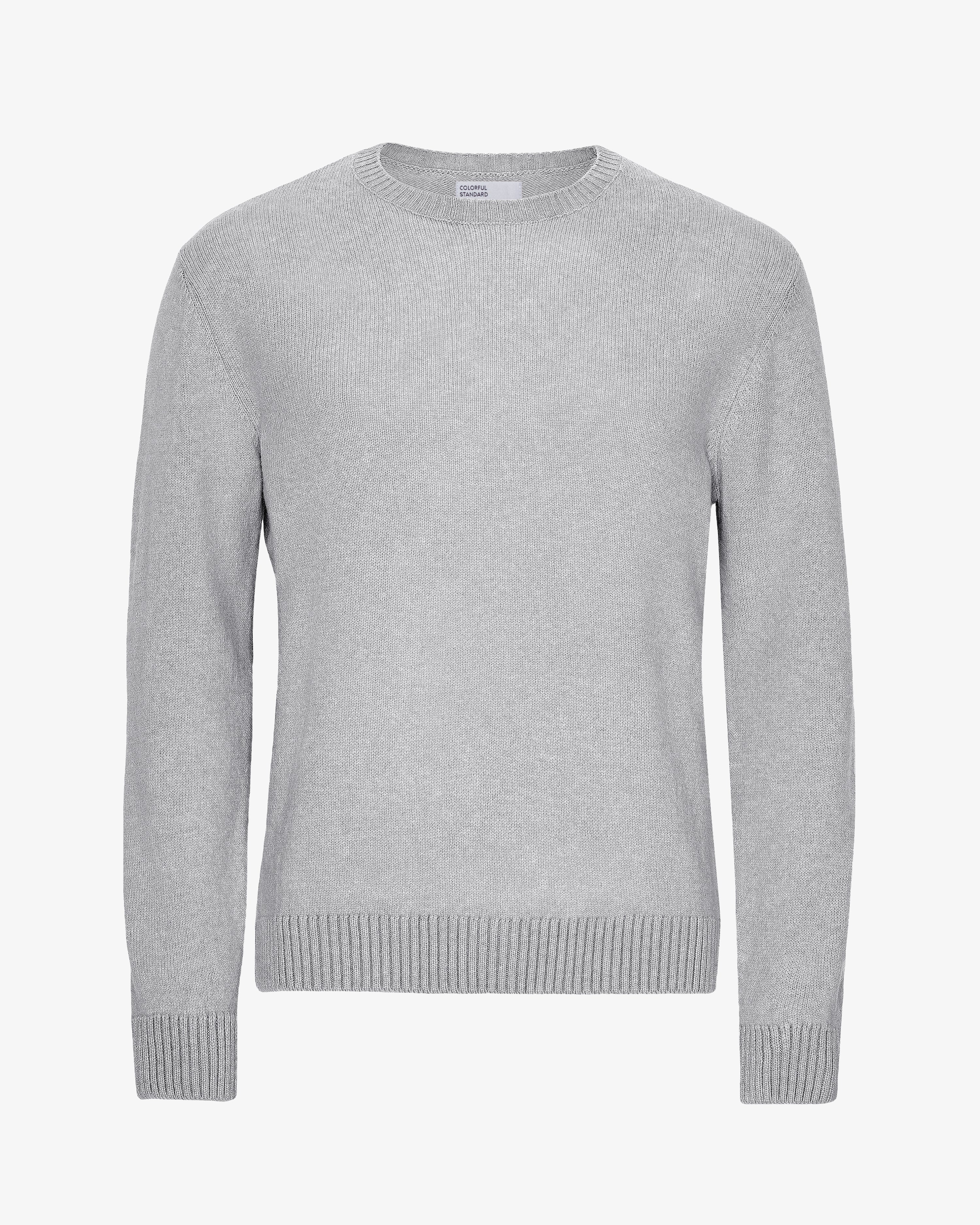 Classic Merino Wool Crew - Heather Grey