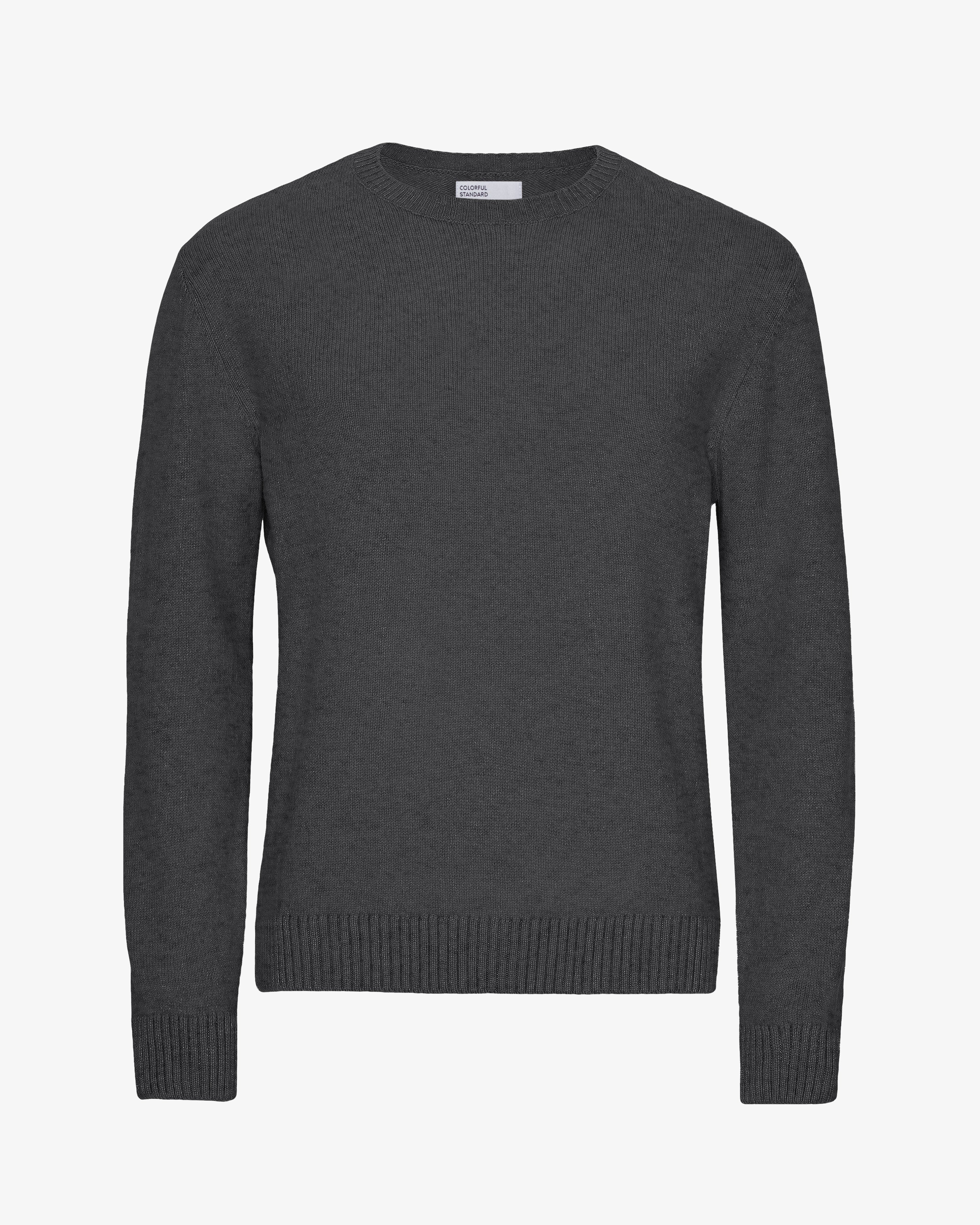 Classic Merino Wool Crew - Lava Grey