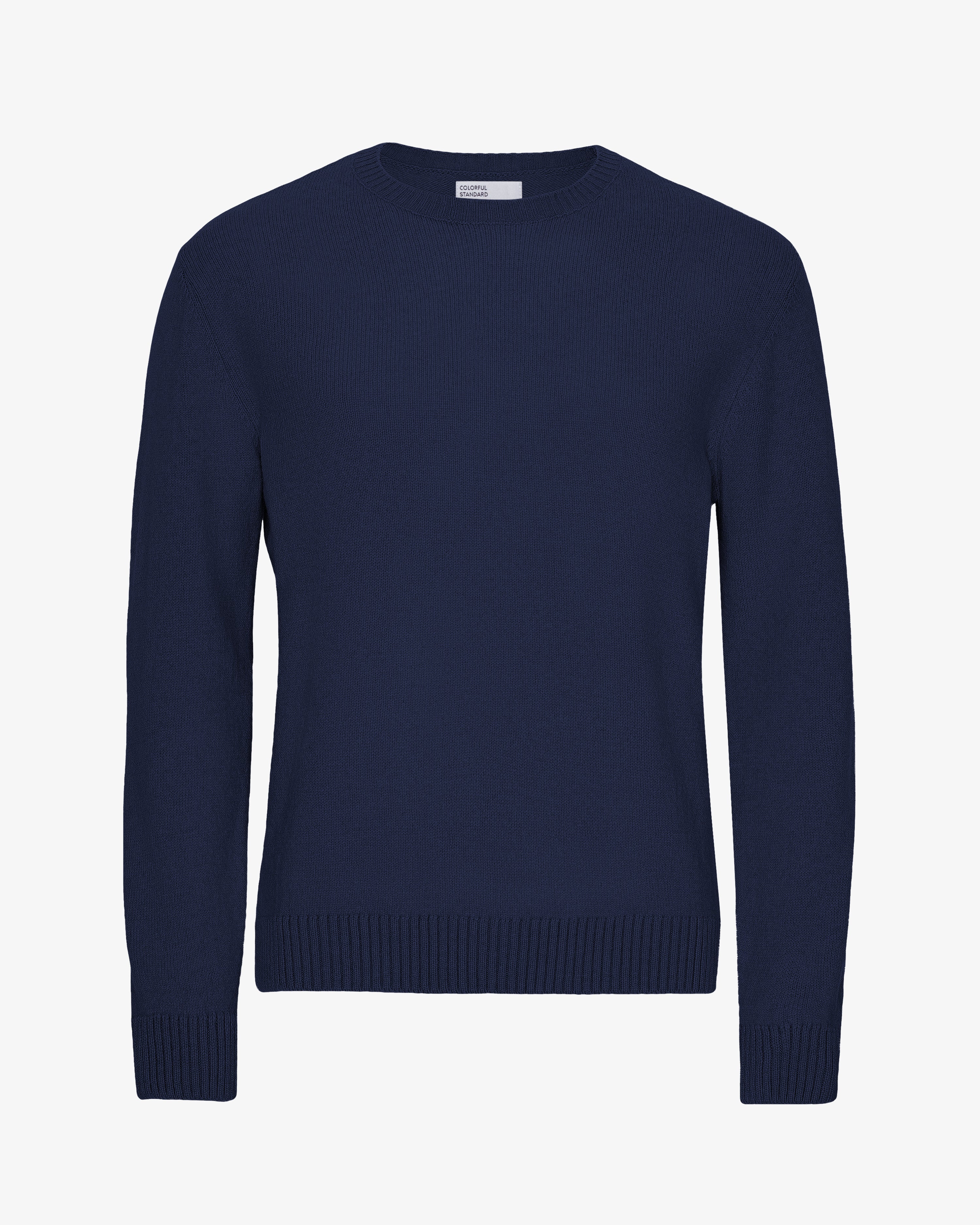 Classic Merino Wool Crew - Marine Blue