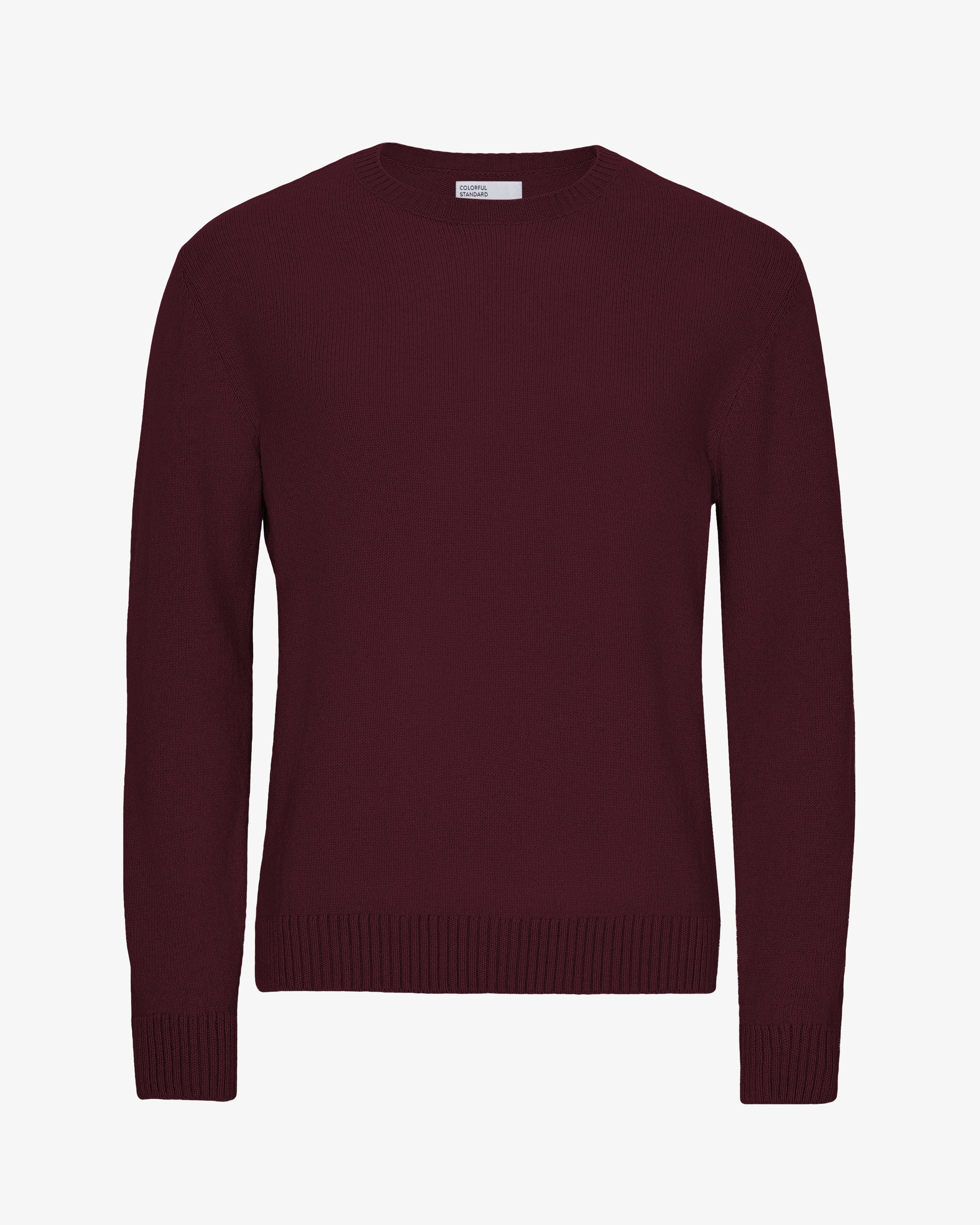 Classic Merino Wool Crew - Oxblood Red