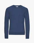 Classic Merino Wool Crew - Petrol Blue