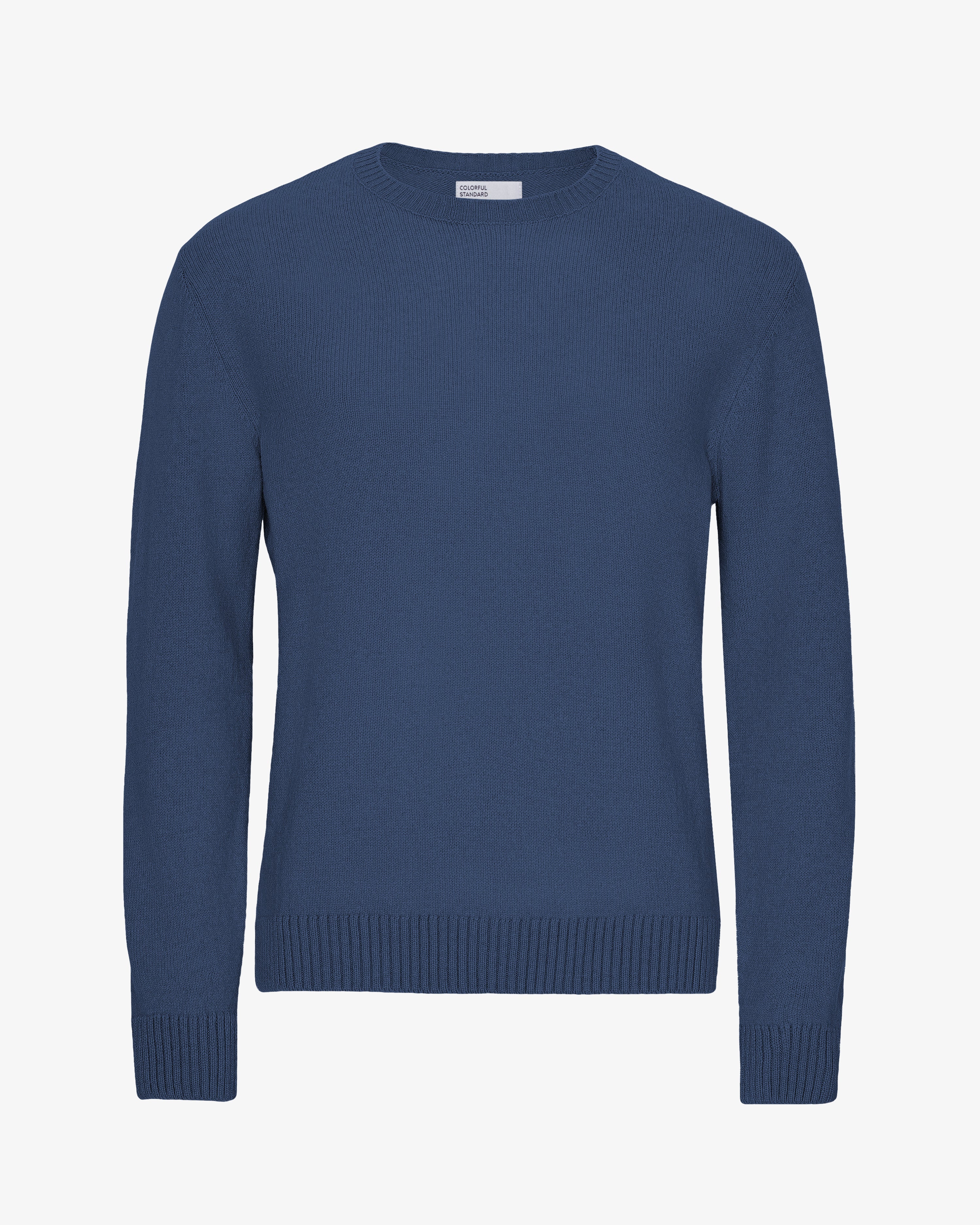 Classic Merino Wool Crew - Petrol Blue