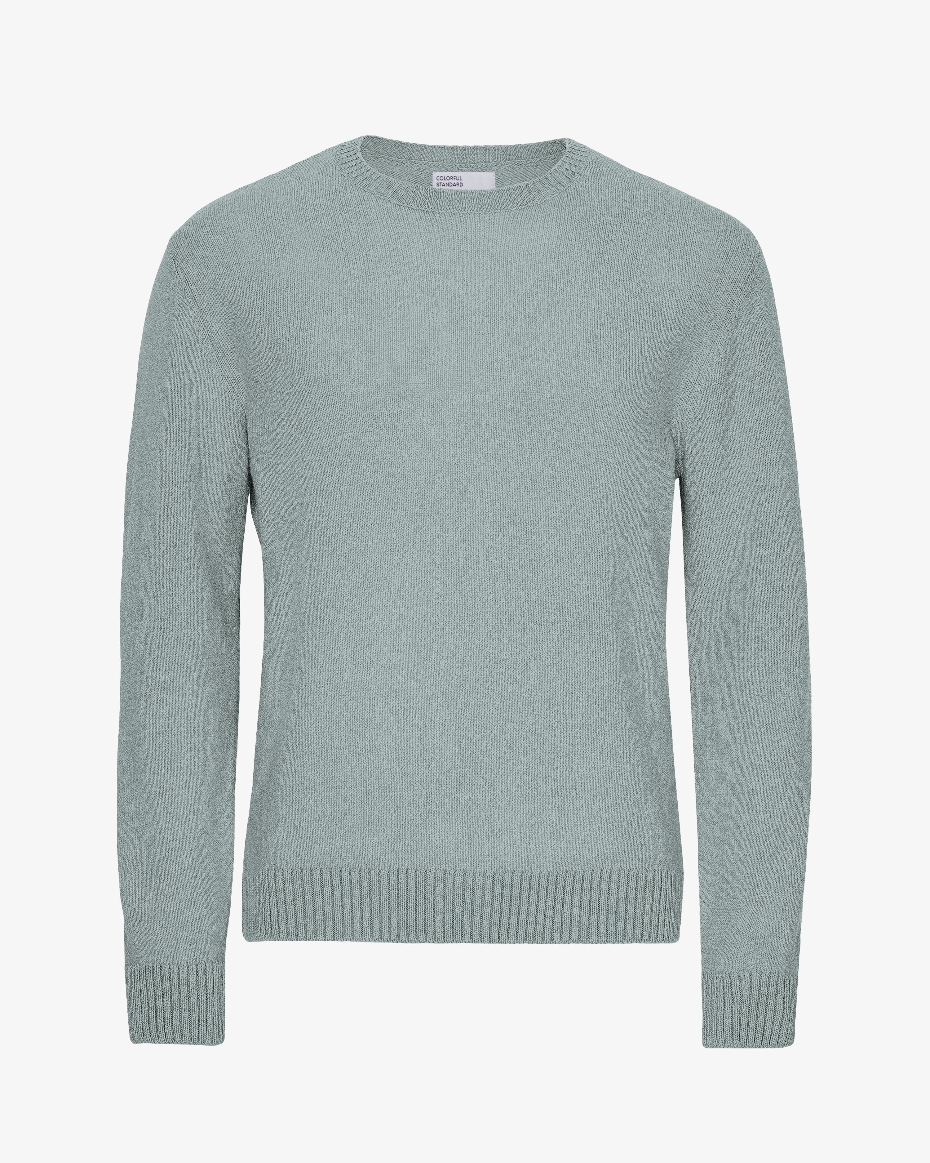 Classic Merino Wool Crew - Steel Blue