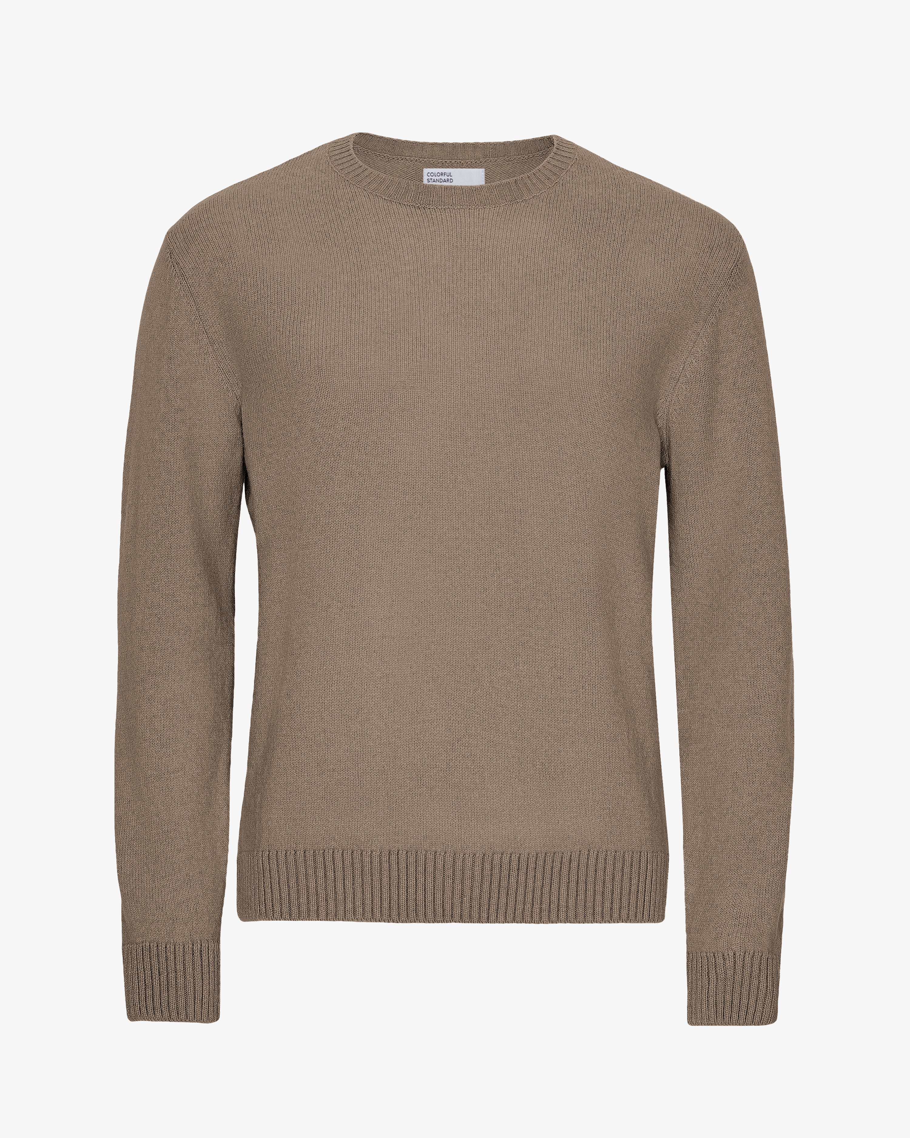 Classic Merino Wool Crew - Warm Taupe