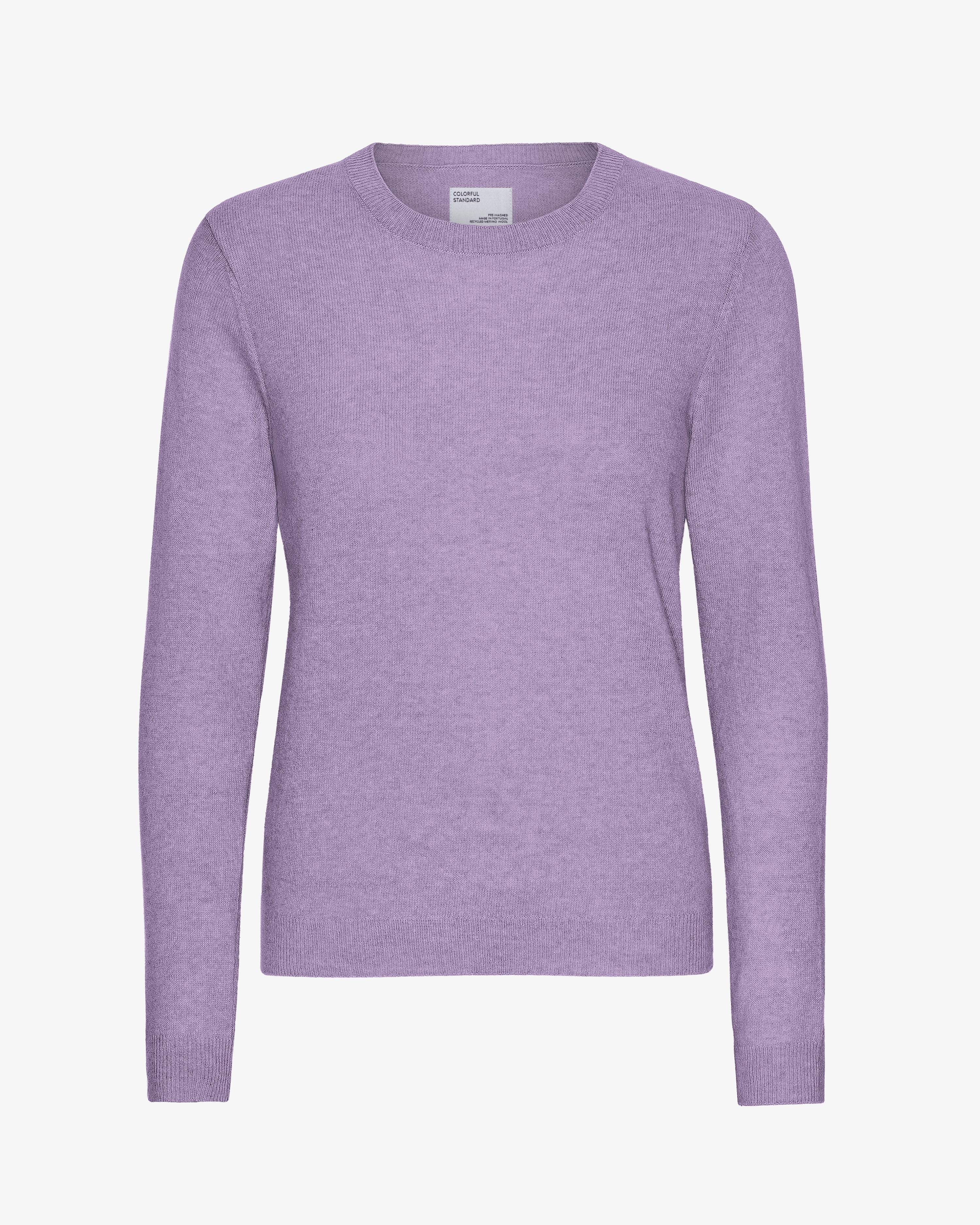 Women Light Merino Wool Crew - Purple Haze