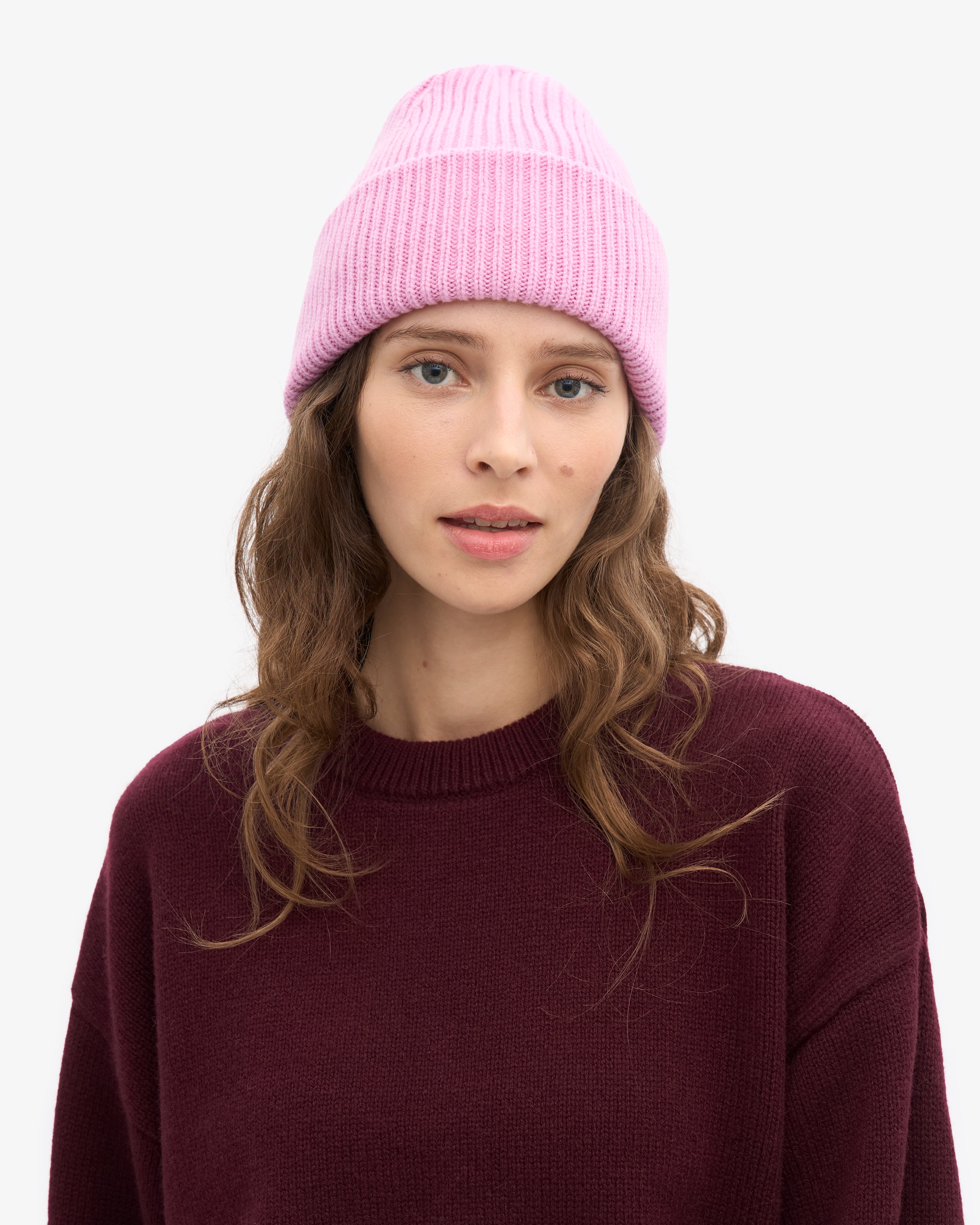 Merino Wool Hat - Cherry Blossom