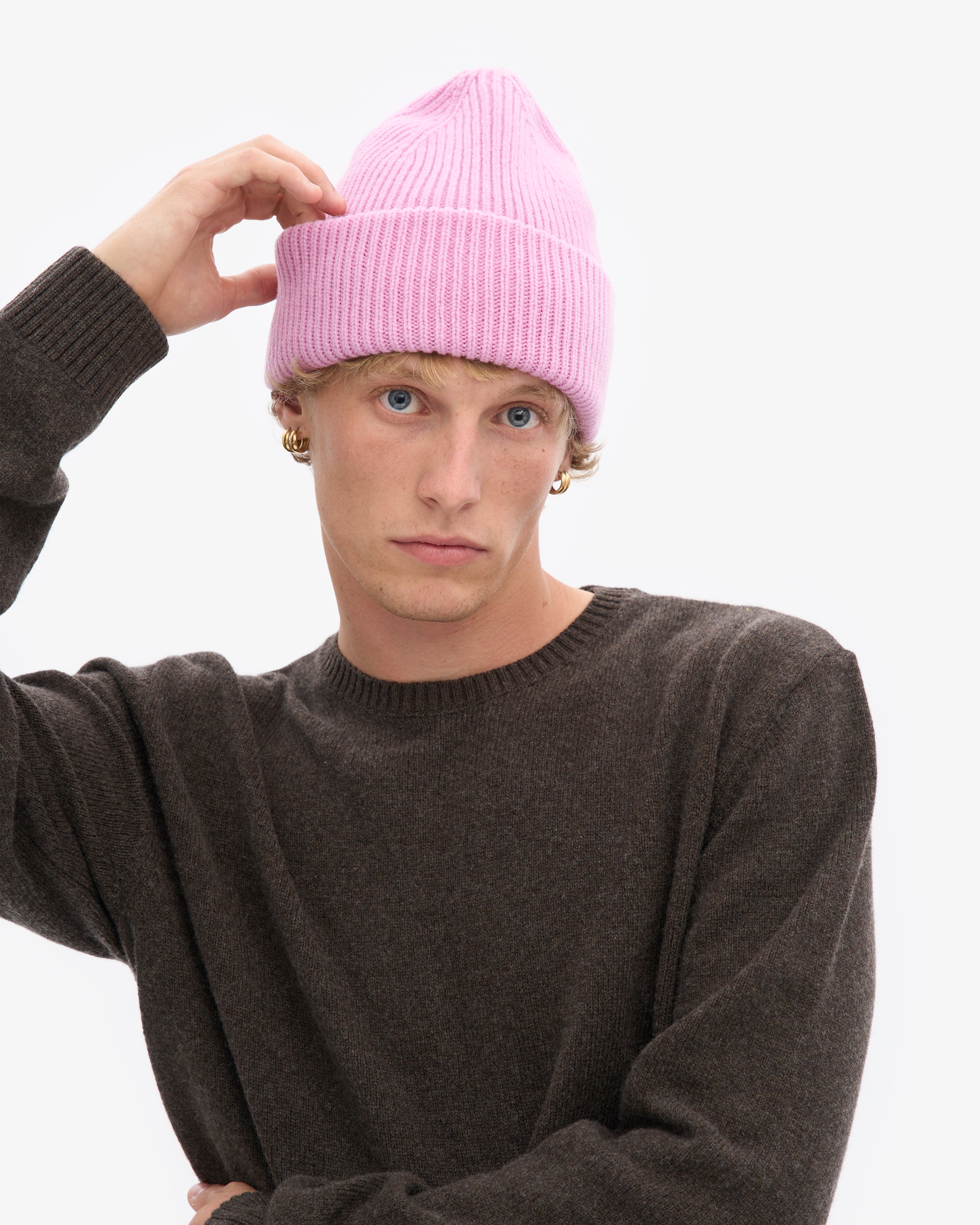 Merino Wool Hat - Cherry Blossom