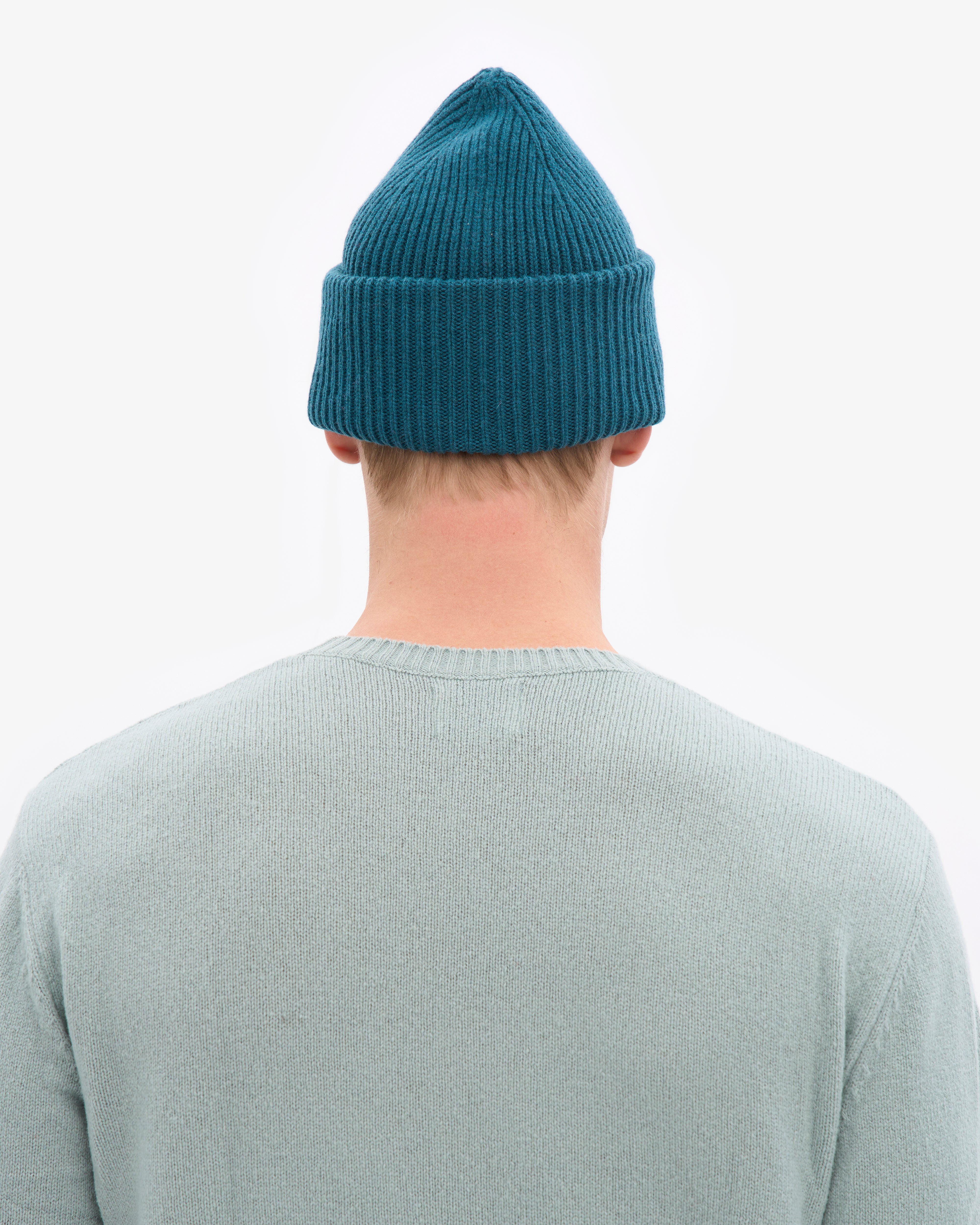 Merino Wool Hat - Ocean Green