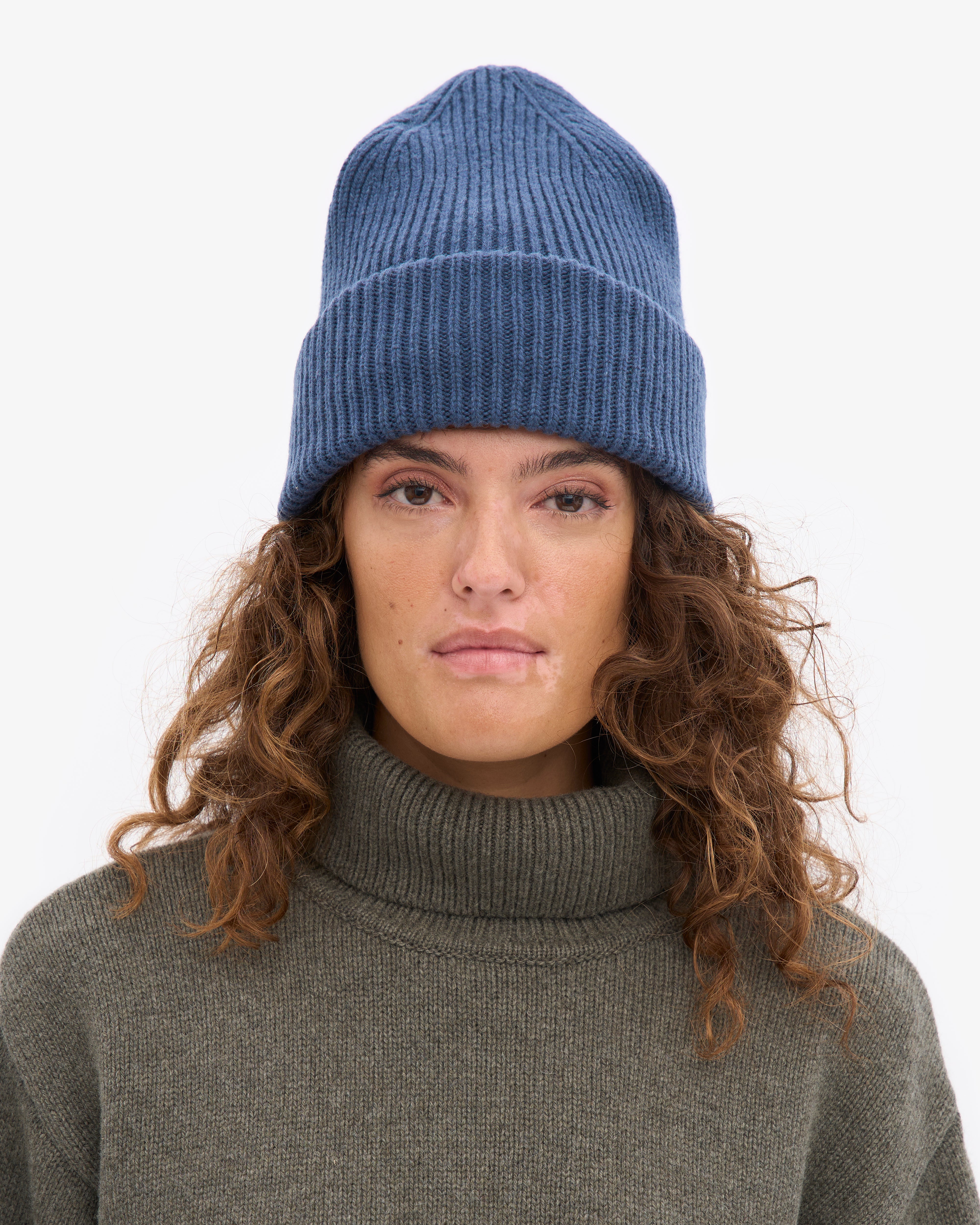 Merino Wool Hat - Petrol Blue