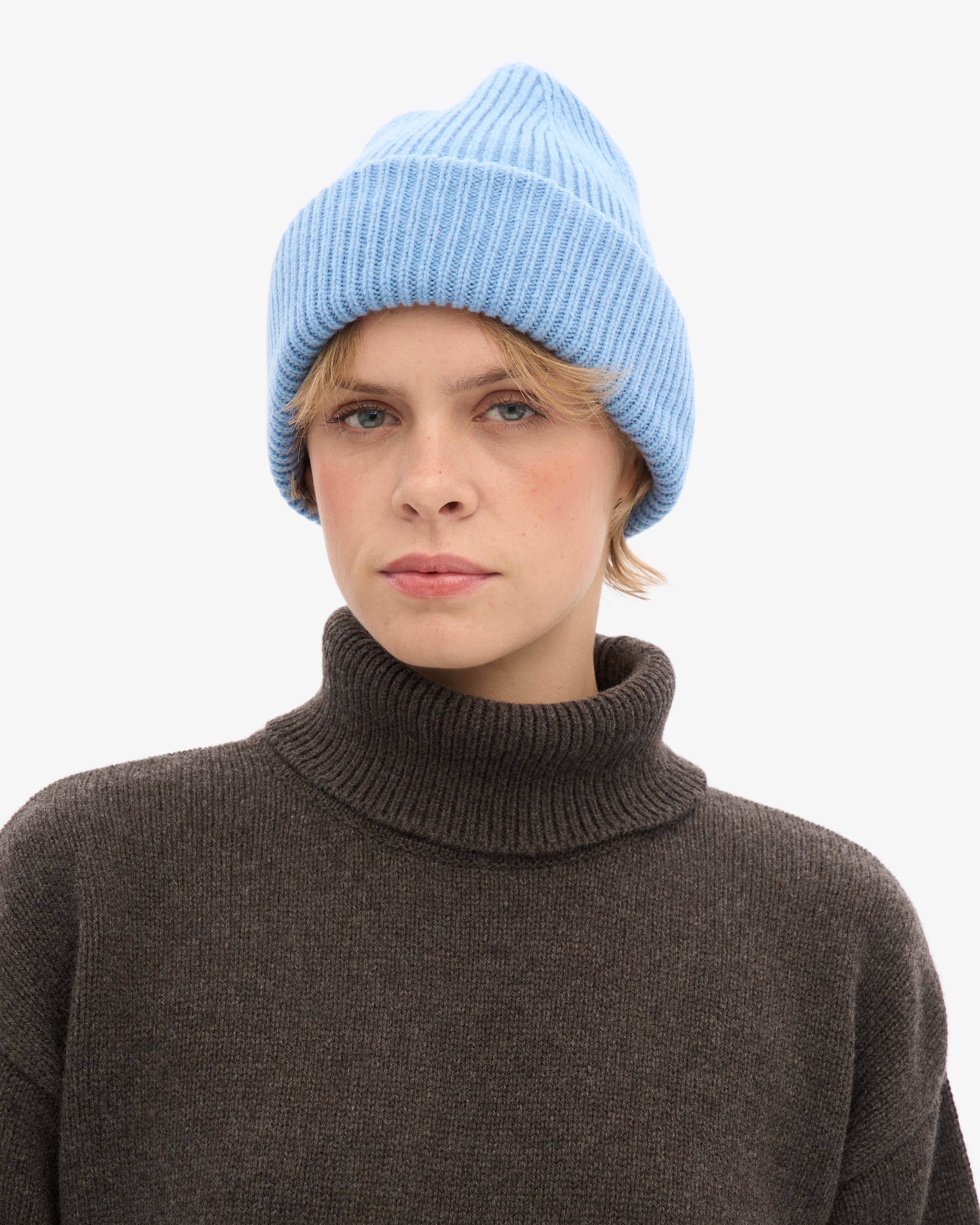 Merino Wool Hat - Seaside Blue