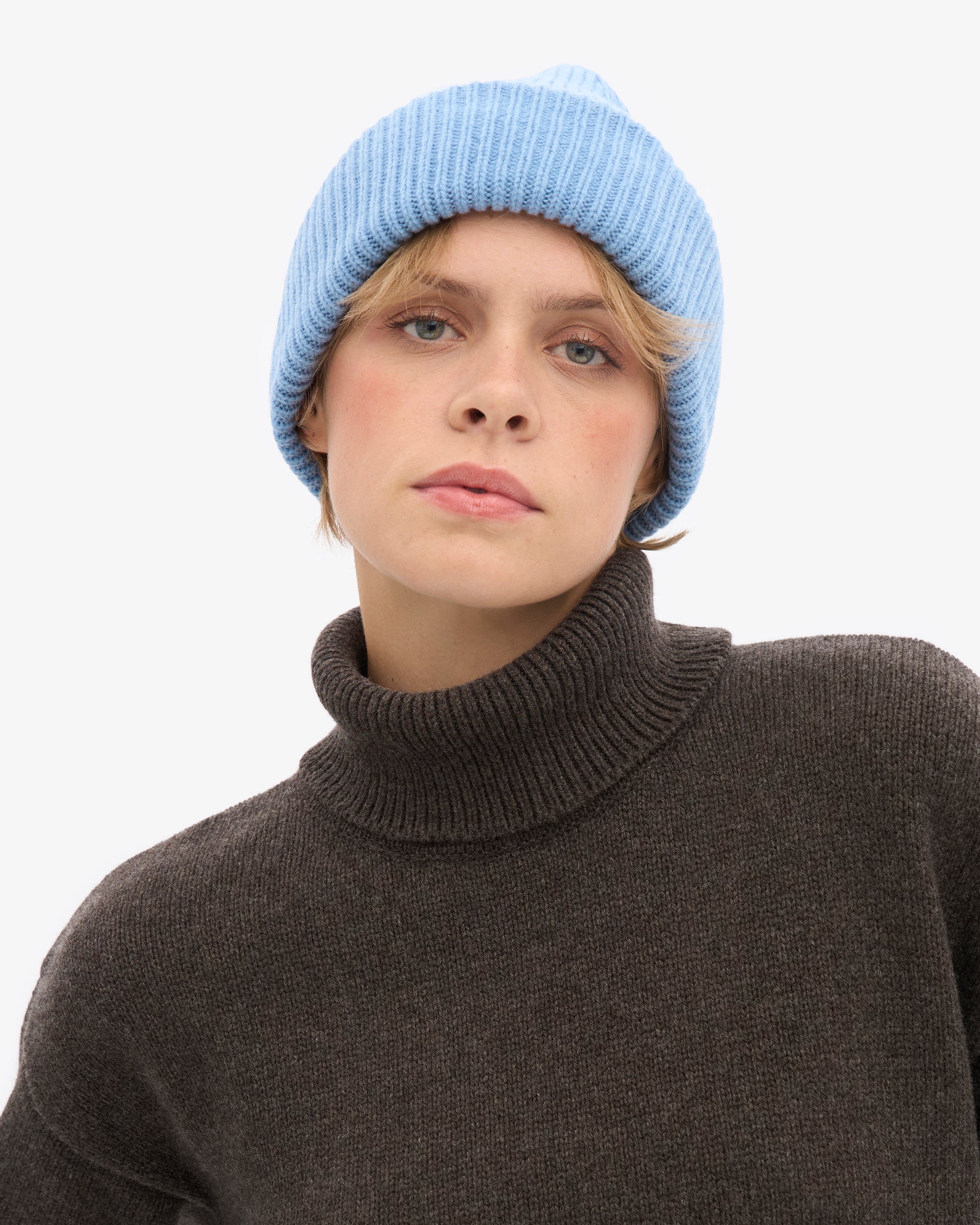 Merino Wool Hat - Seaside Blue
