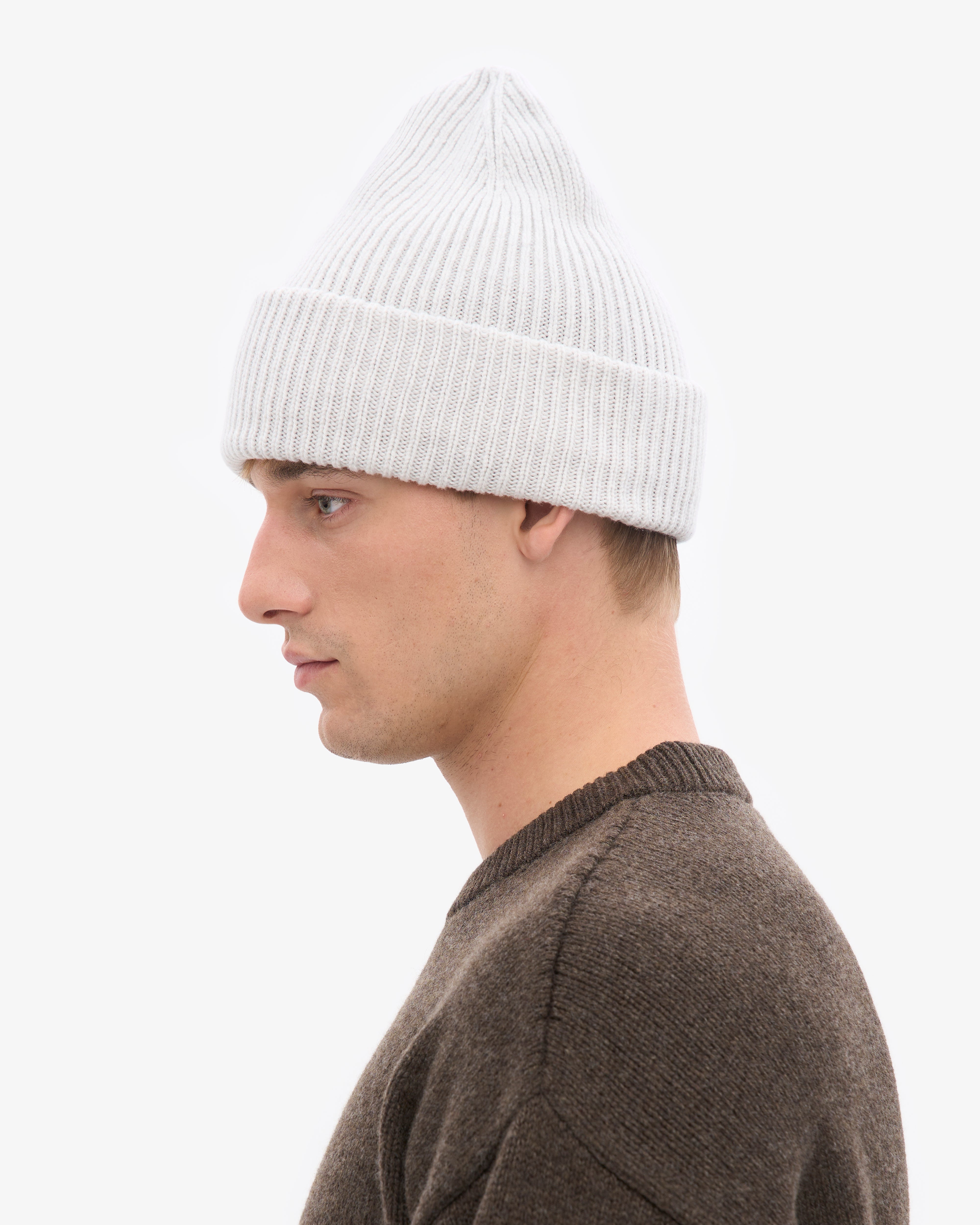 Merino Wool Hat - Snow Melange