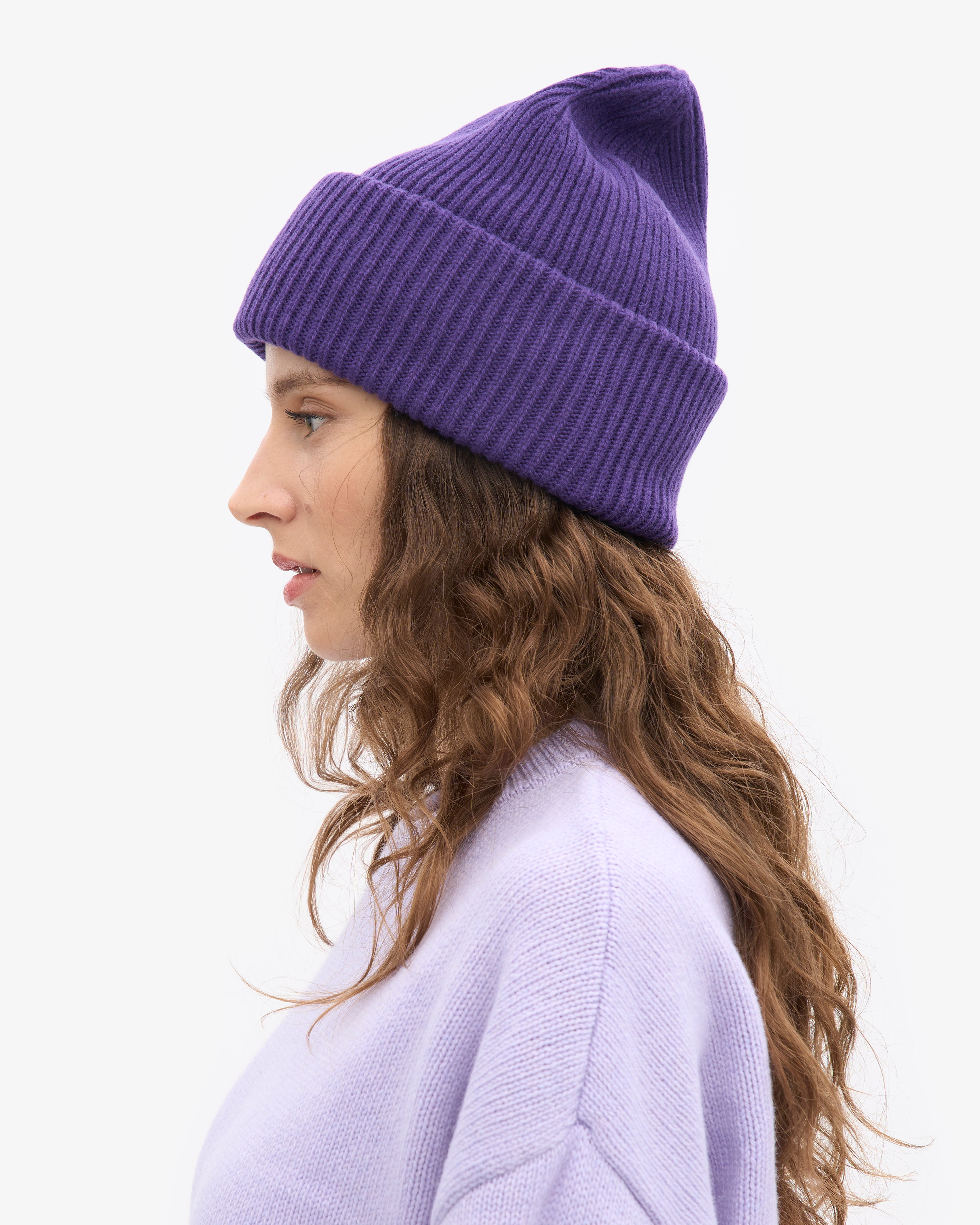 Merino Wool Hat - Ultra Violet