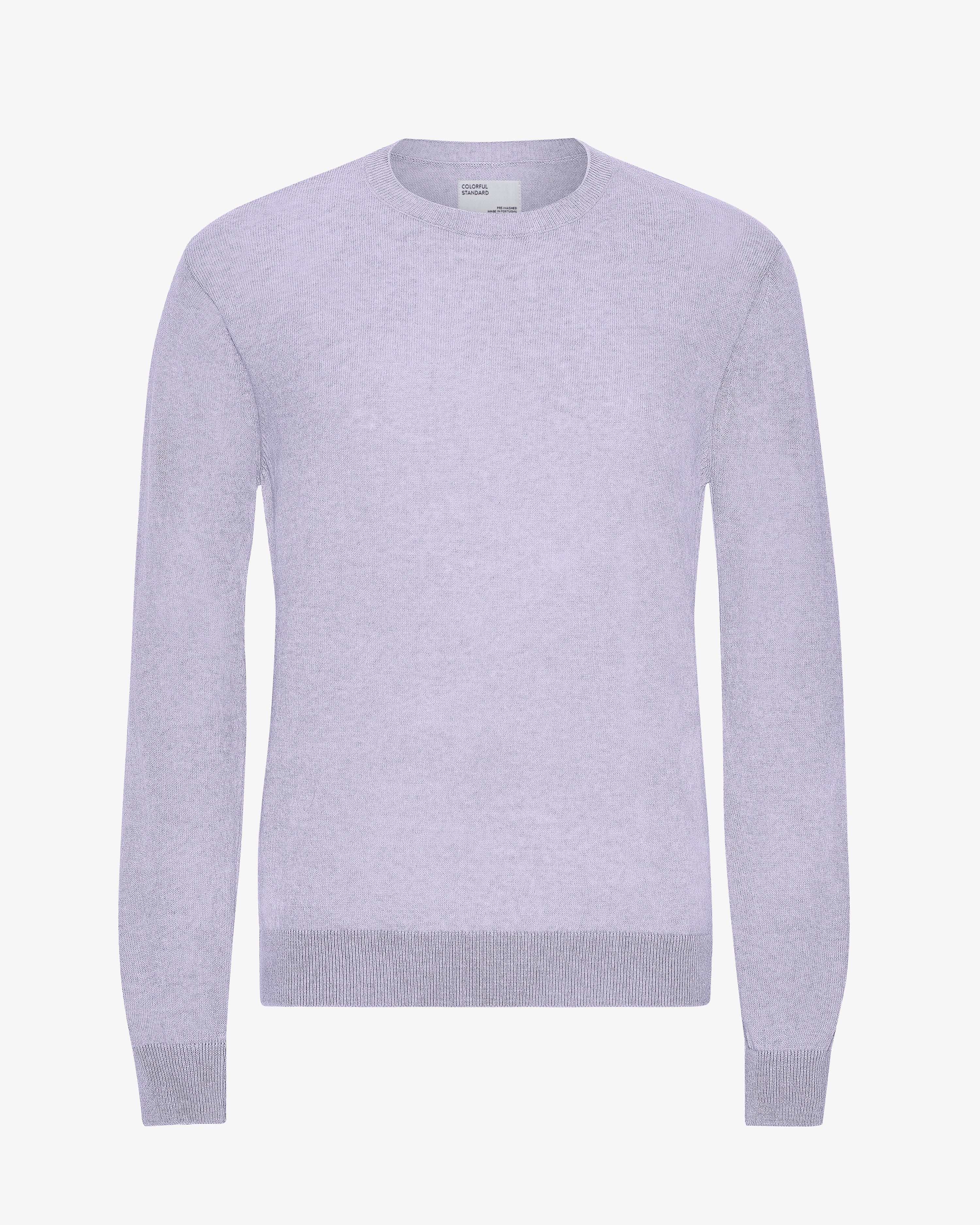 Light Merino Wool Crew - Soft Lavender