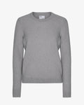 Women Classic Merino Wool Crew - Heather Grey