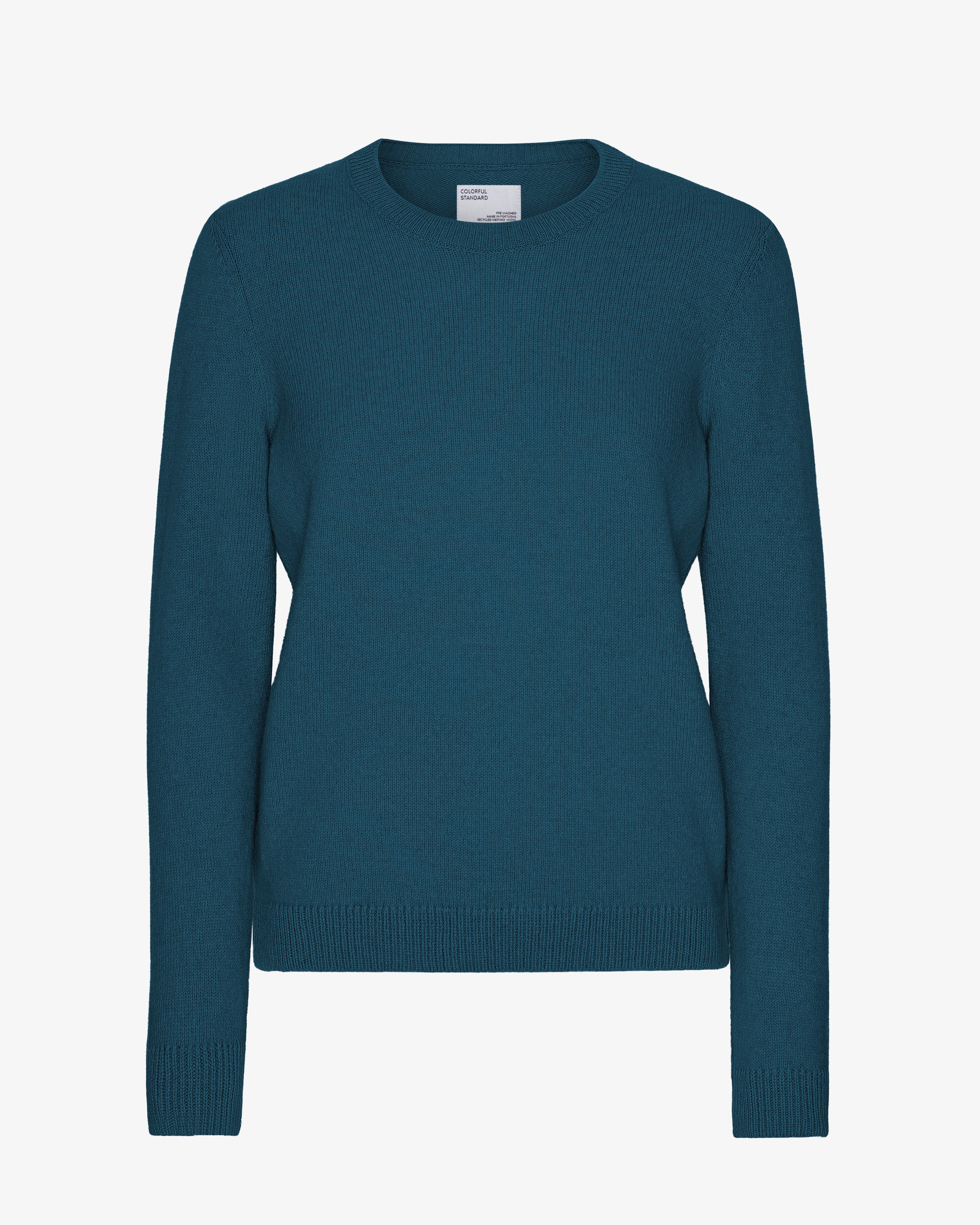 Women Classic Merino Wool Crew - Ocean Green