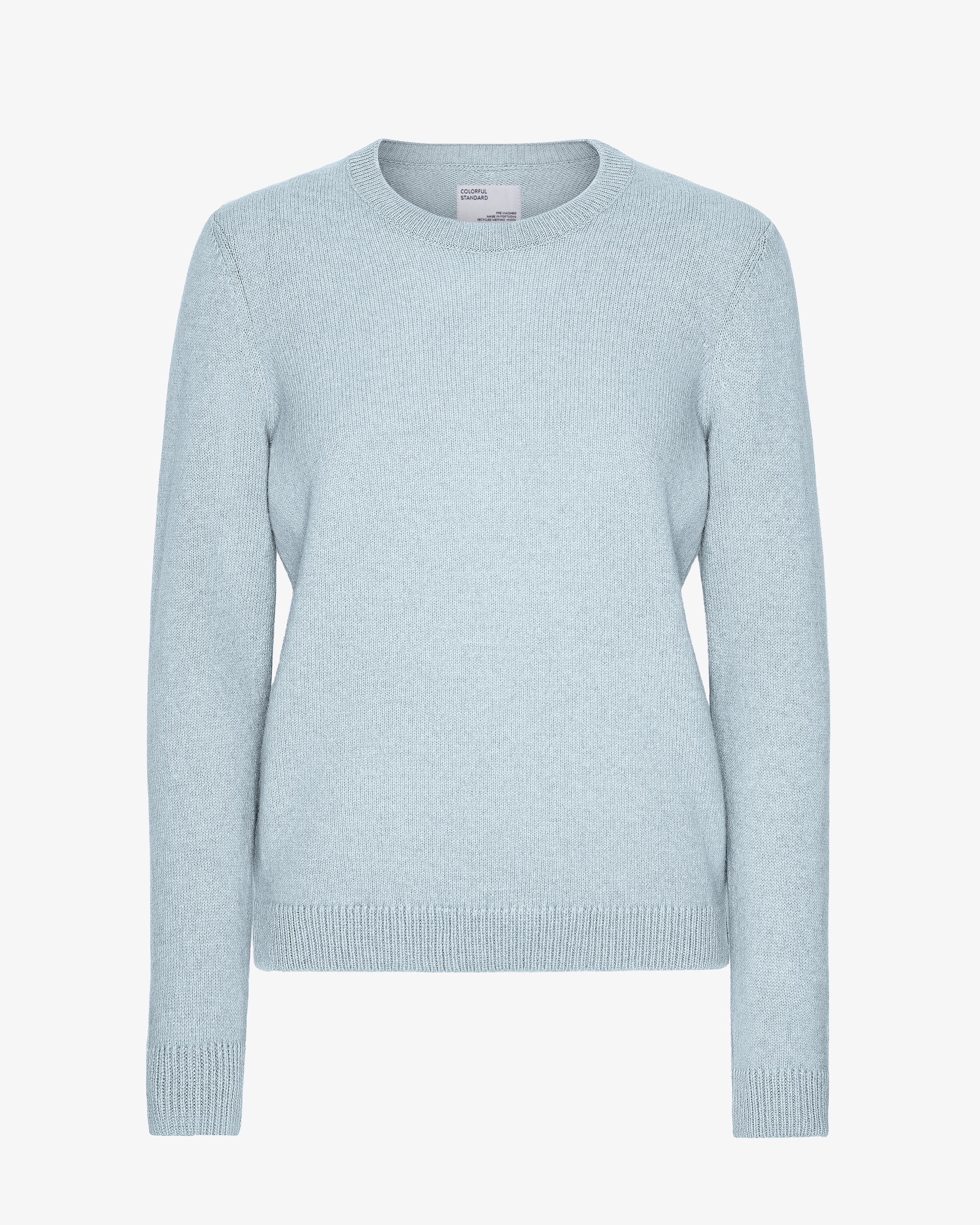 Women Classic Merino Wool Crew - Polar Blue