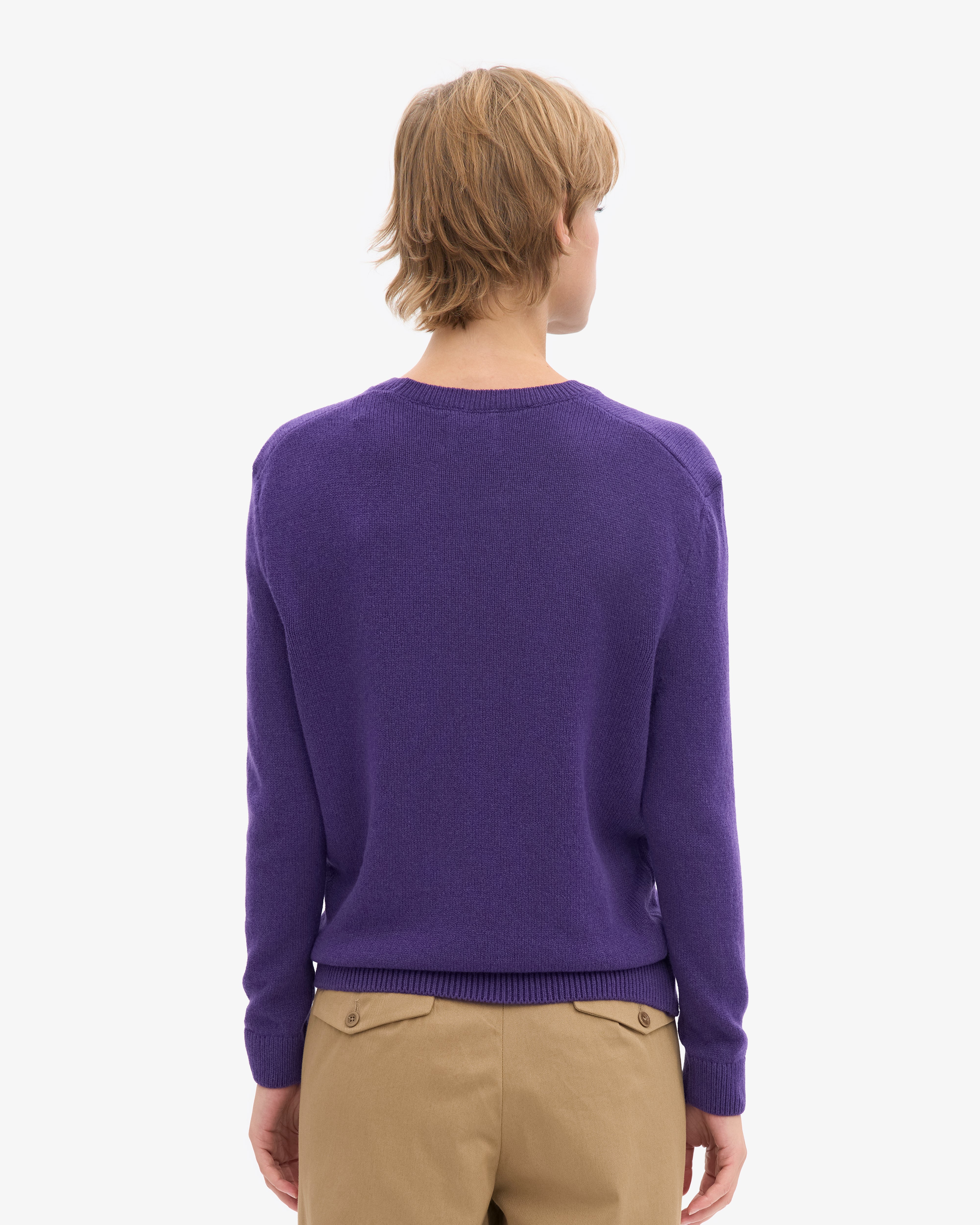Women Classic Merino Wool Crew - Ultra Violet