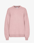 Oversized Merino Wool Crew - Faded Pink