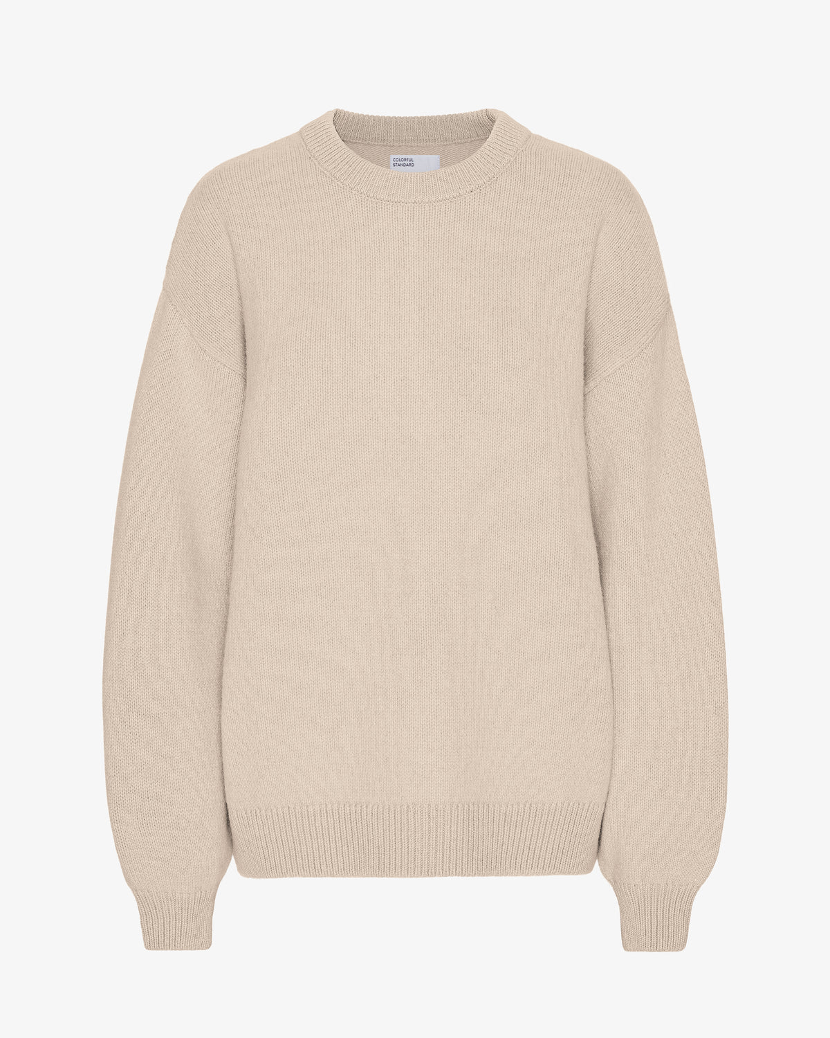 Oversized Merino Wool Crew - Ivory White – Colorful Standard