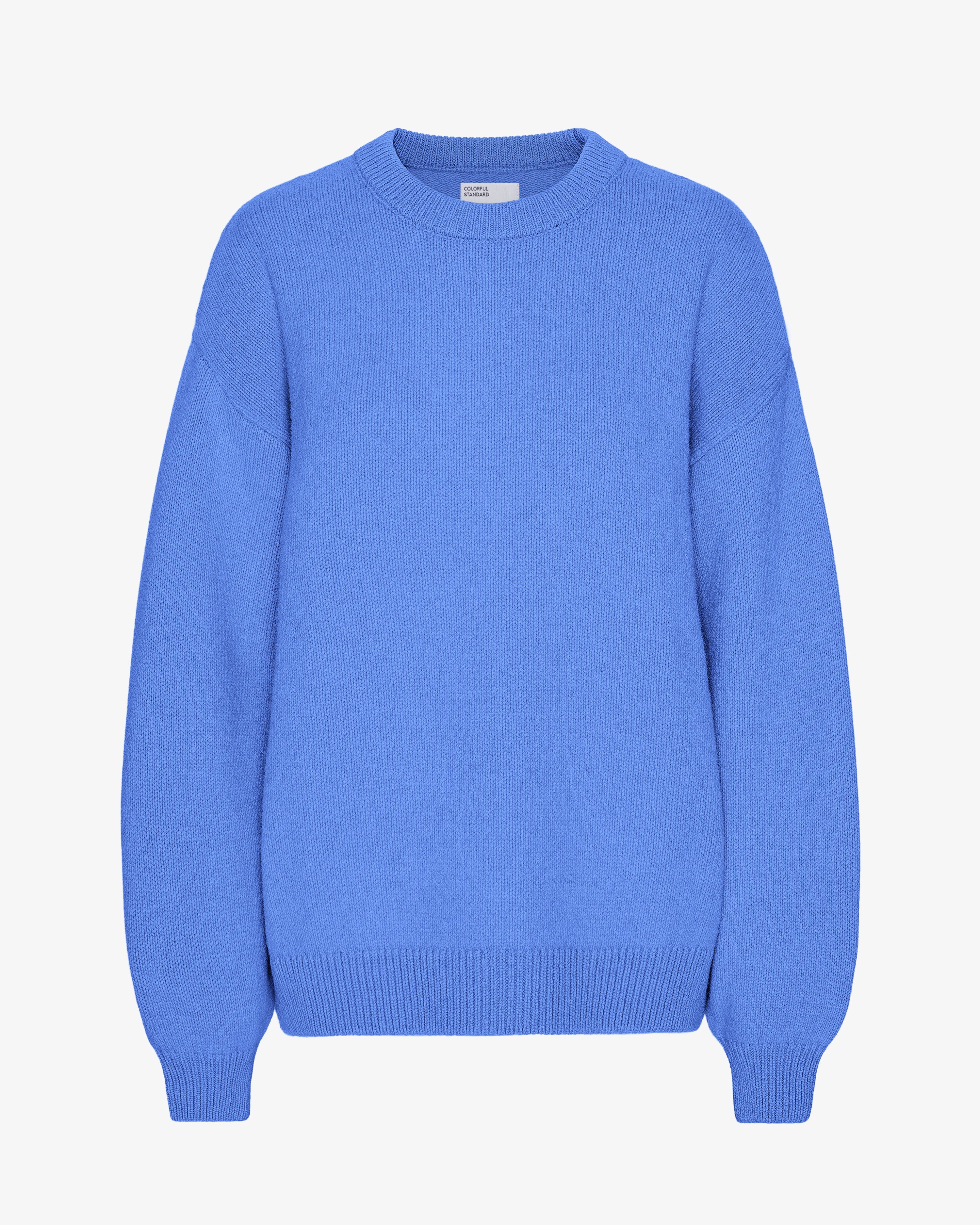 Oversized Merino Wool Crew - Pacific Blue