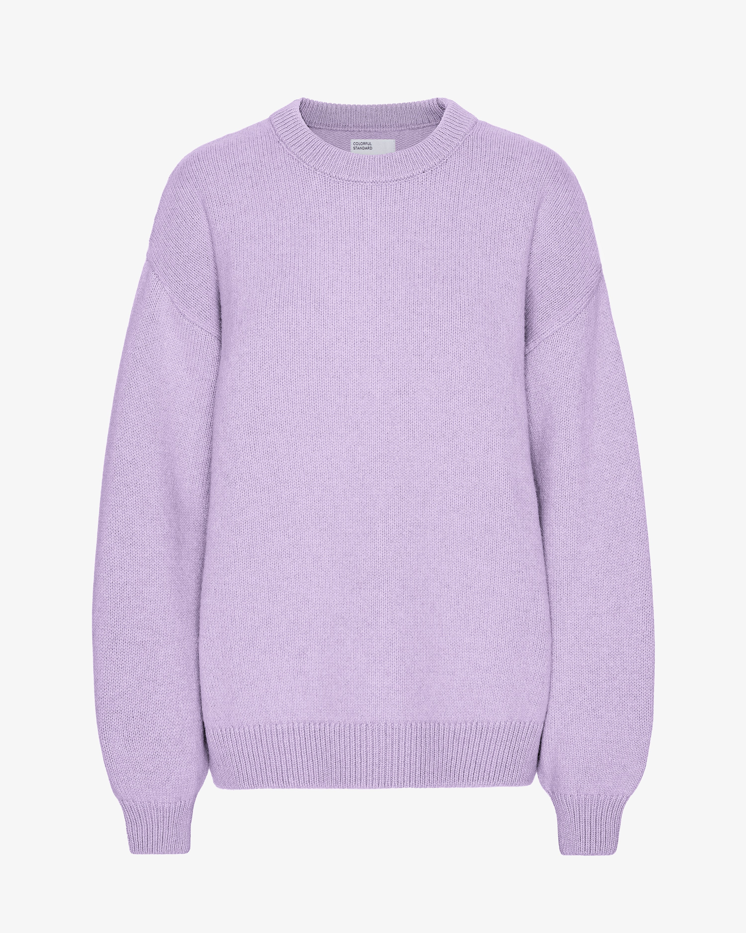 Oversized Merino Wool Crew - Soft Lavender