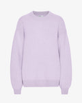 Oversized Merino Wool Crew - Soft Lavender