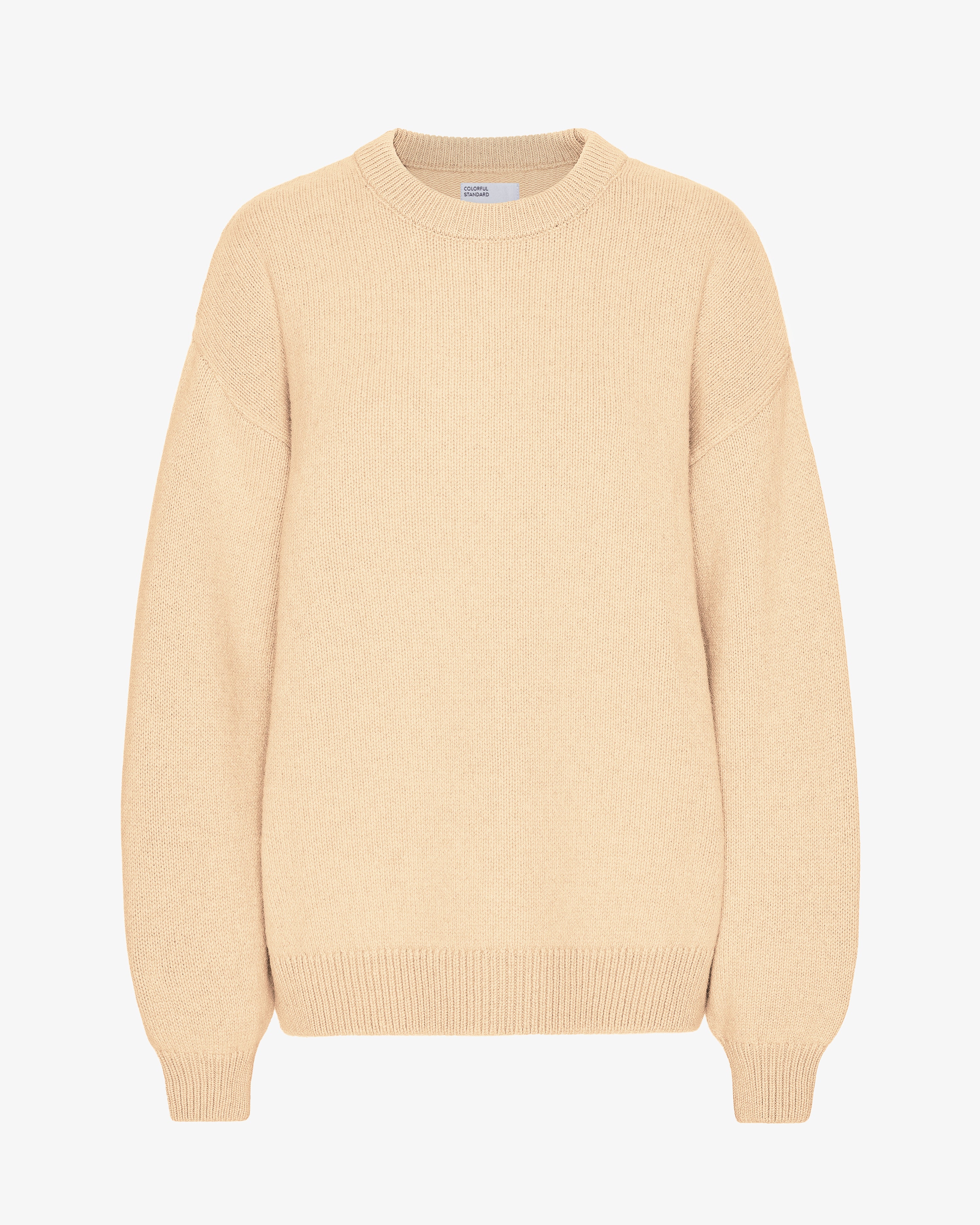 Oversized Merino Wool Crew - Soft Yellow