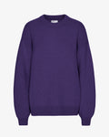 Oversized Merino Wool Crew - Ultra Violet