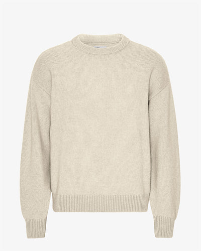 Organic oversized crew ivory white