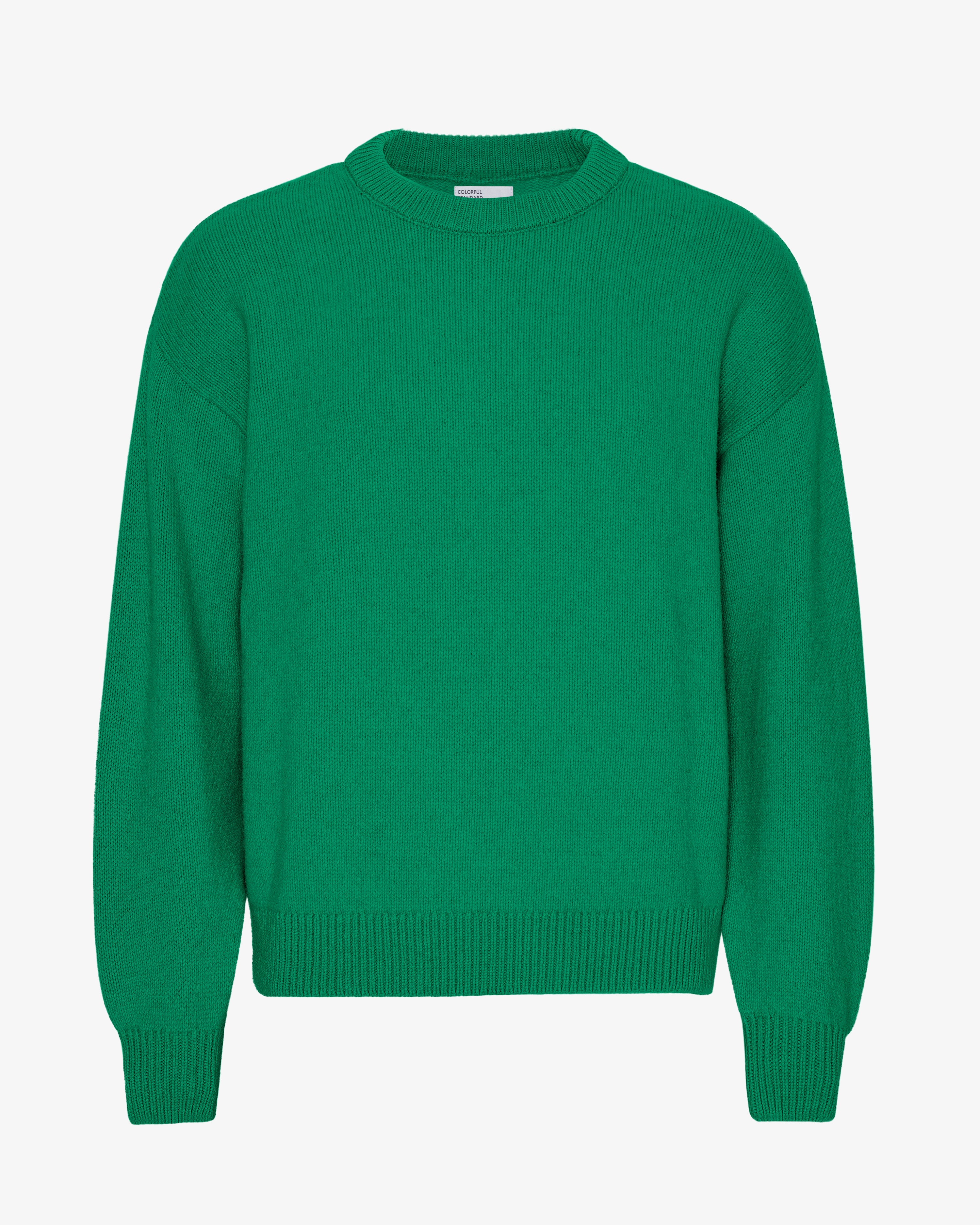 Oversized Merino Wool Crew - Kelly Green