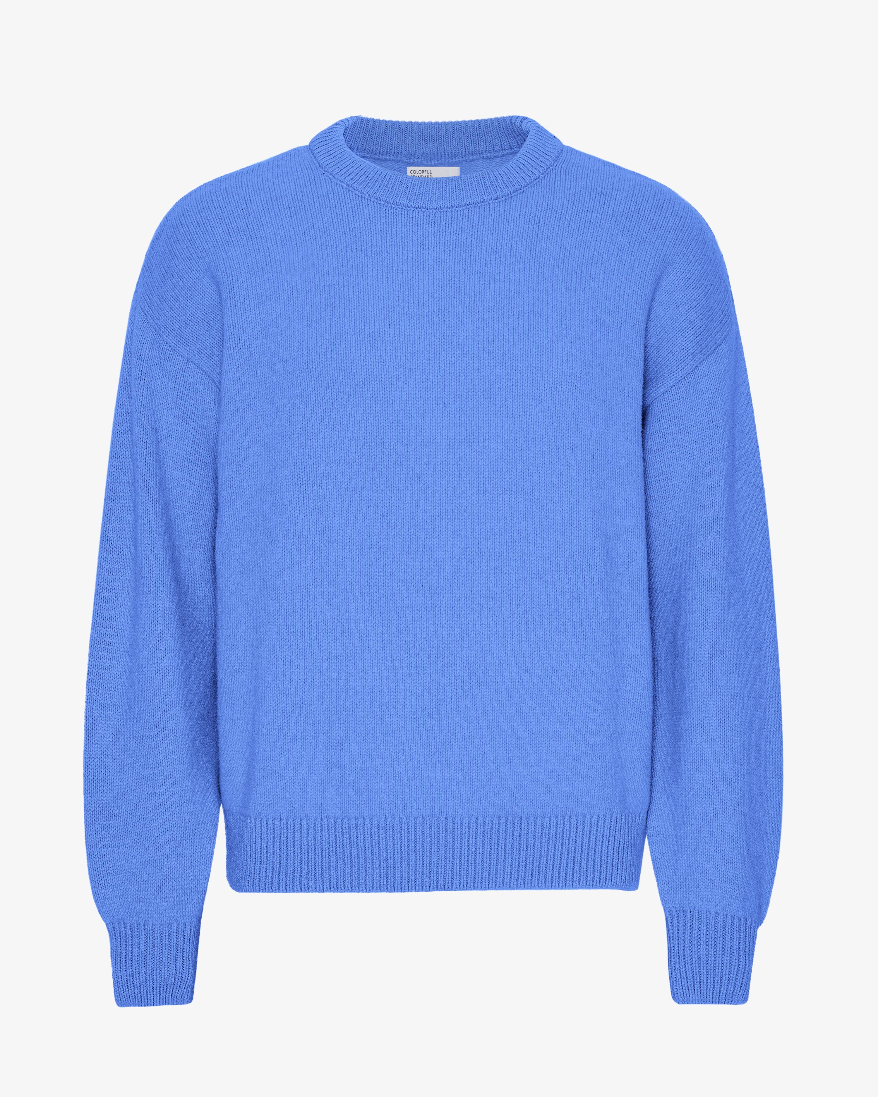 Oversized Merino Wool Crew - Pacific Blue