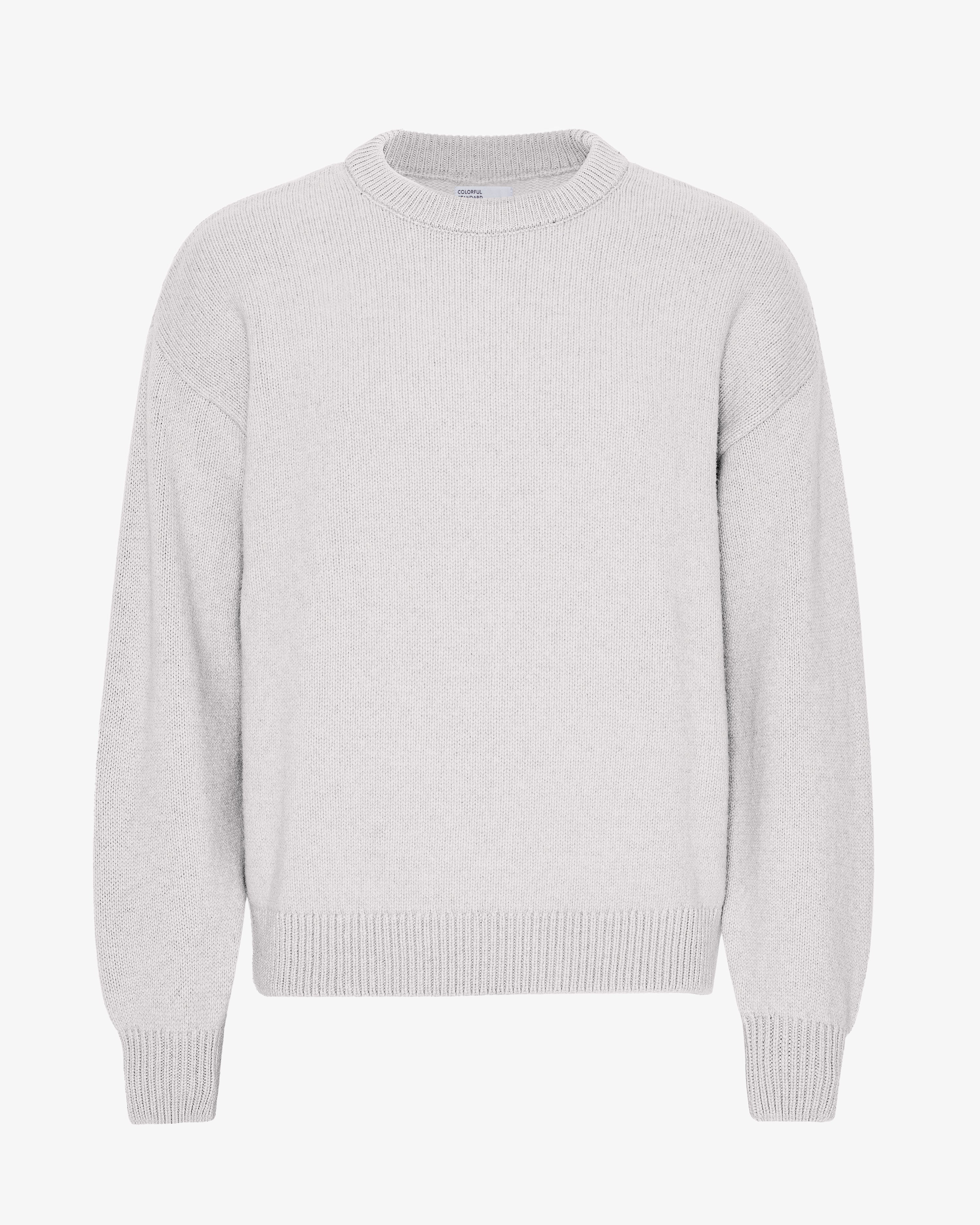 Oversized Merino Wool Crew - Snow Melange