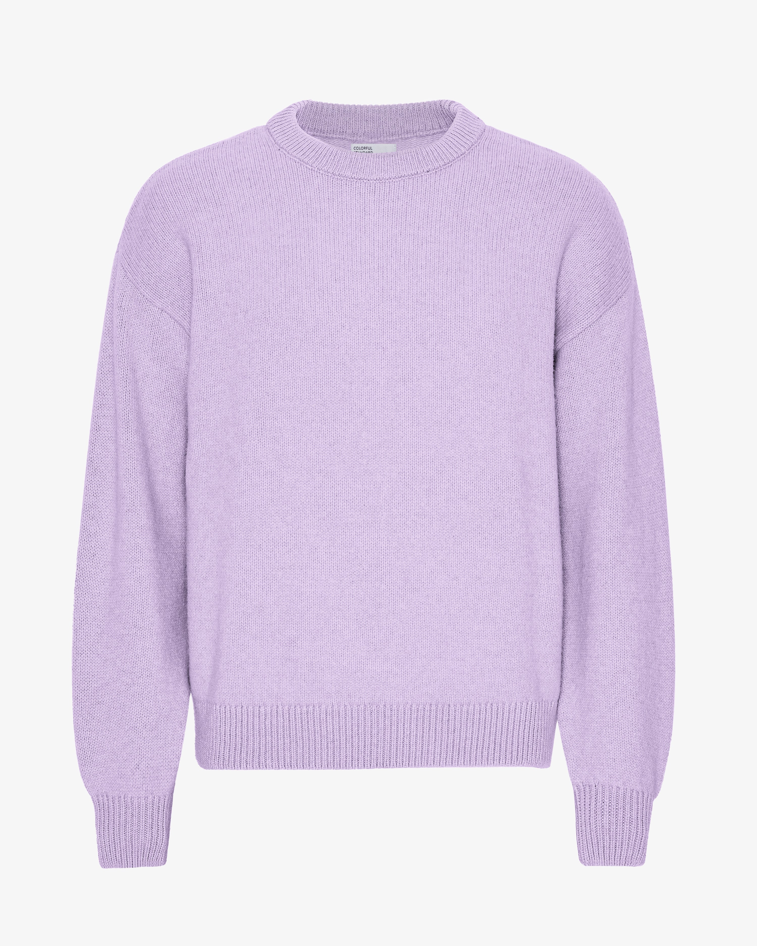 Oversized Merino Wool Crew - Soft Lavender