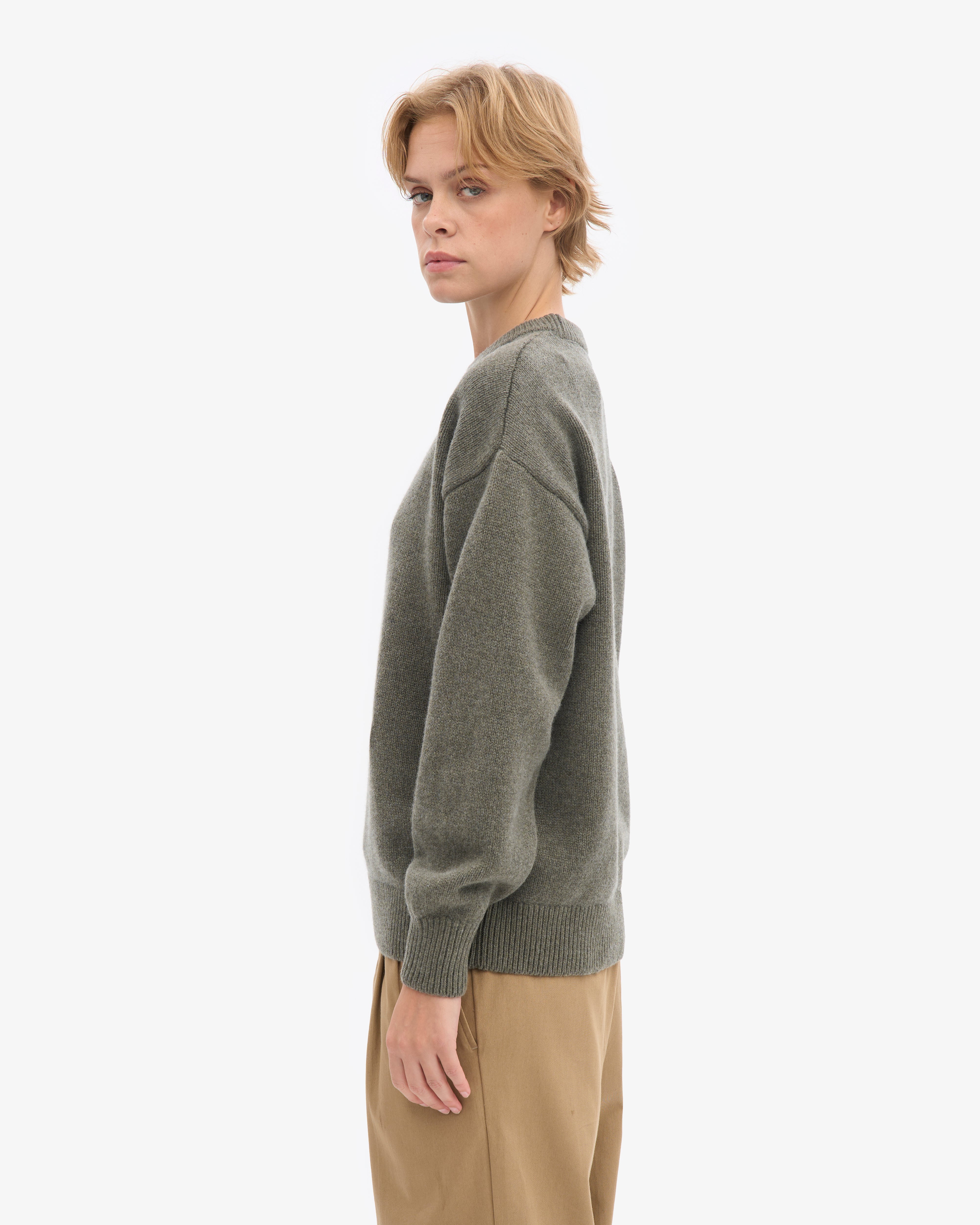 Oversized Merino Wool Crew - Dusty Olive – Colorful Standard Oversized Merino Wool Crew - Dusty Olive – Colorful Standard
