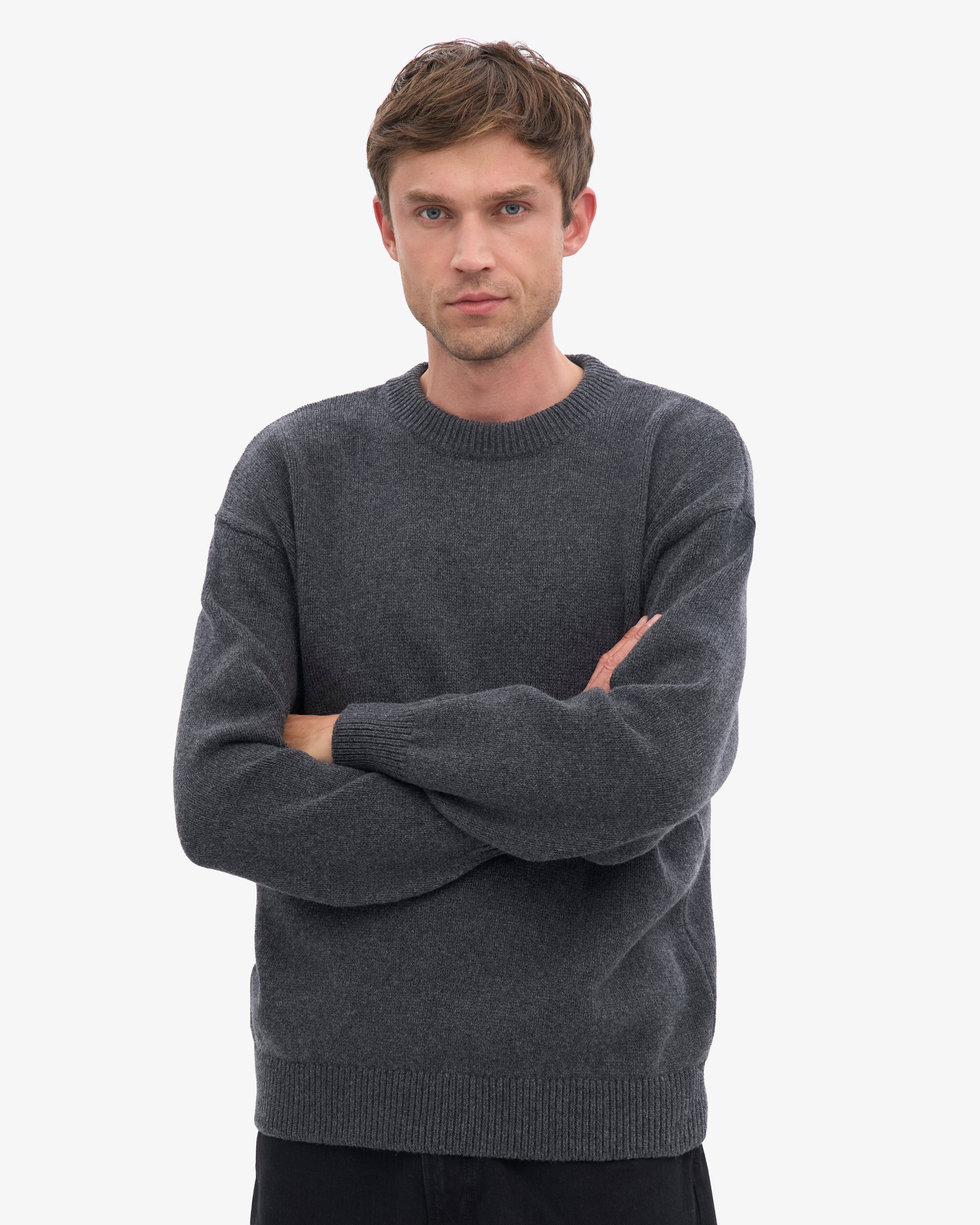 Oversized Merino Wool Crew - Lava Grey – Colorful Standard Oversized Merino Wool Crew - Lava Grey – Colorful Standard