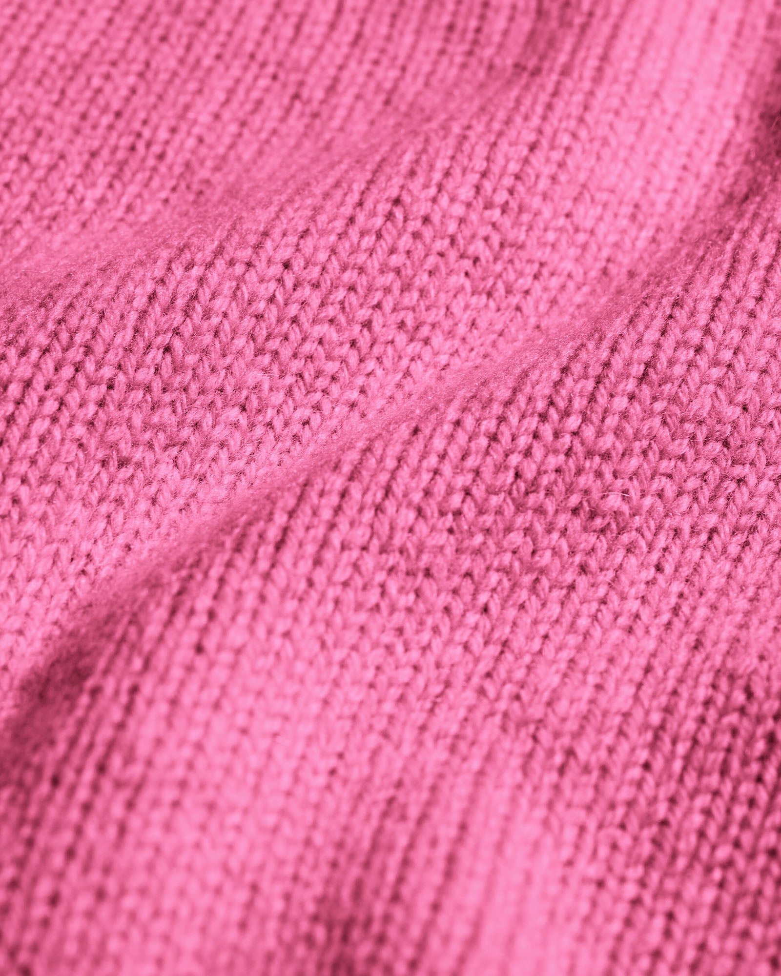 Oversized Merino Wool Crew - Bubblegum Pink
