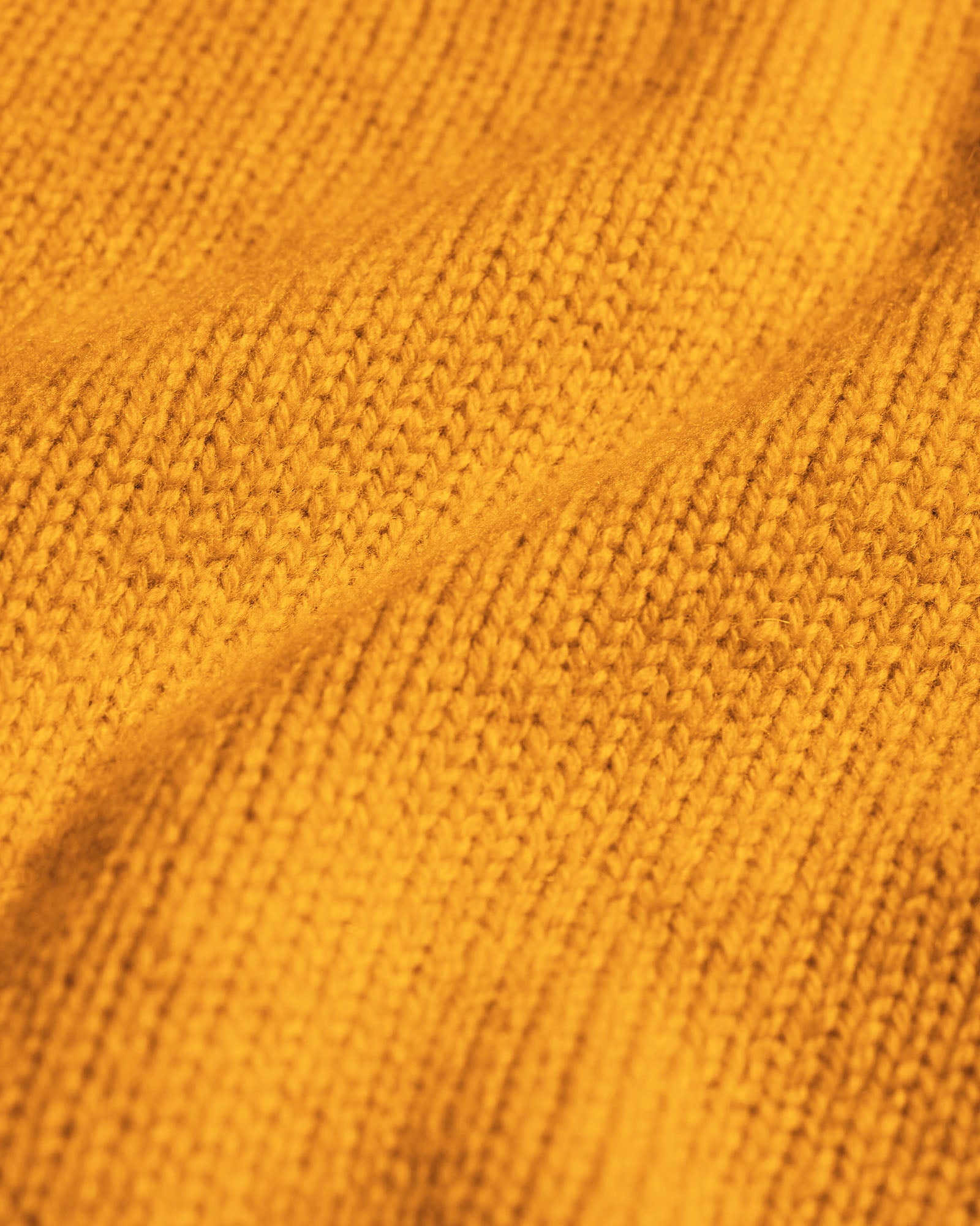 Oversized Merino Wool Crew - Burned Yellow