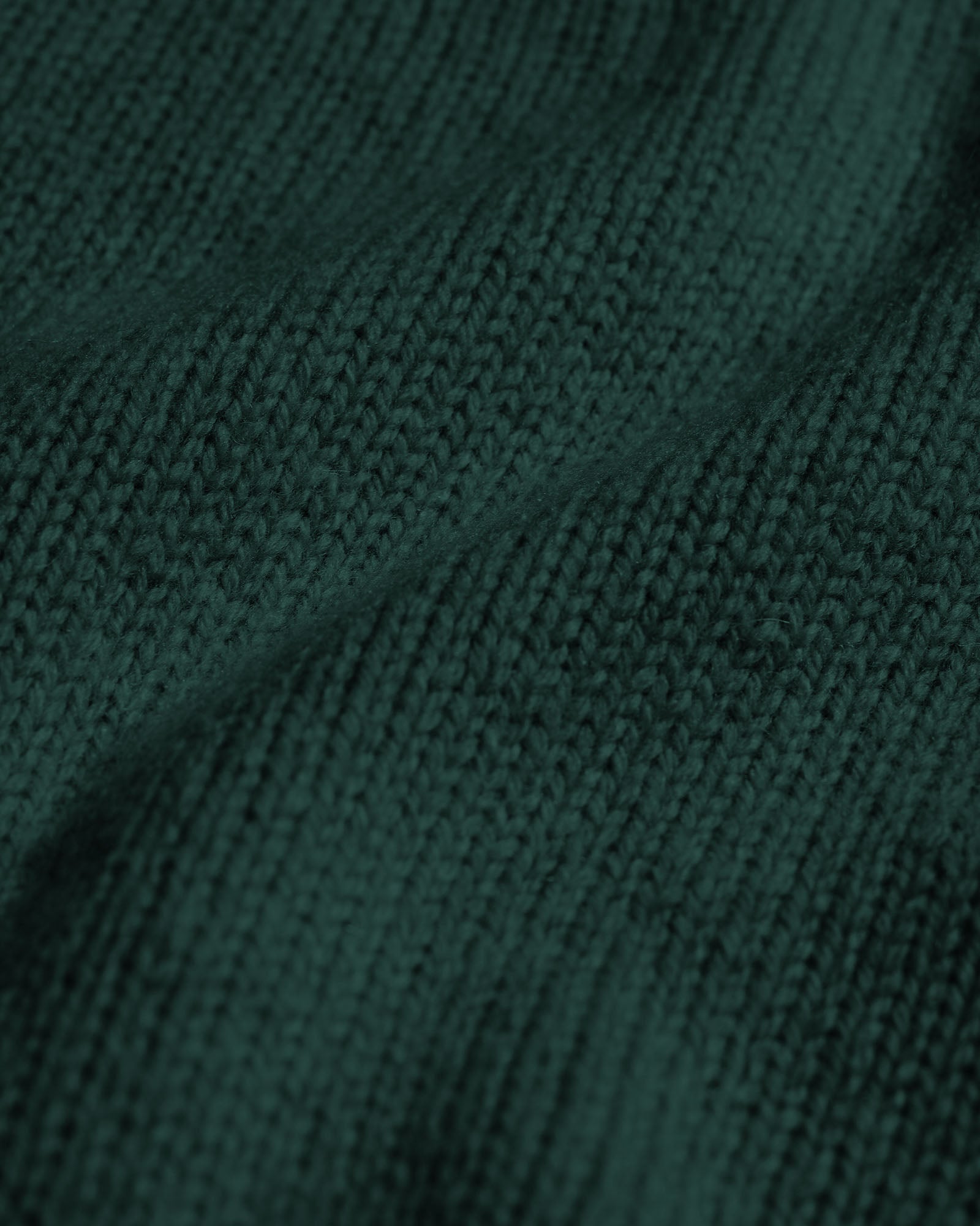Oversized Merino Wool Crew - Emerald Green