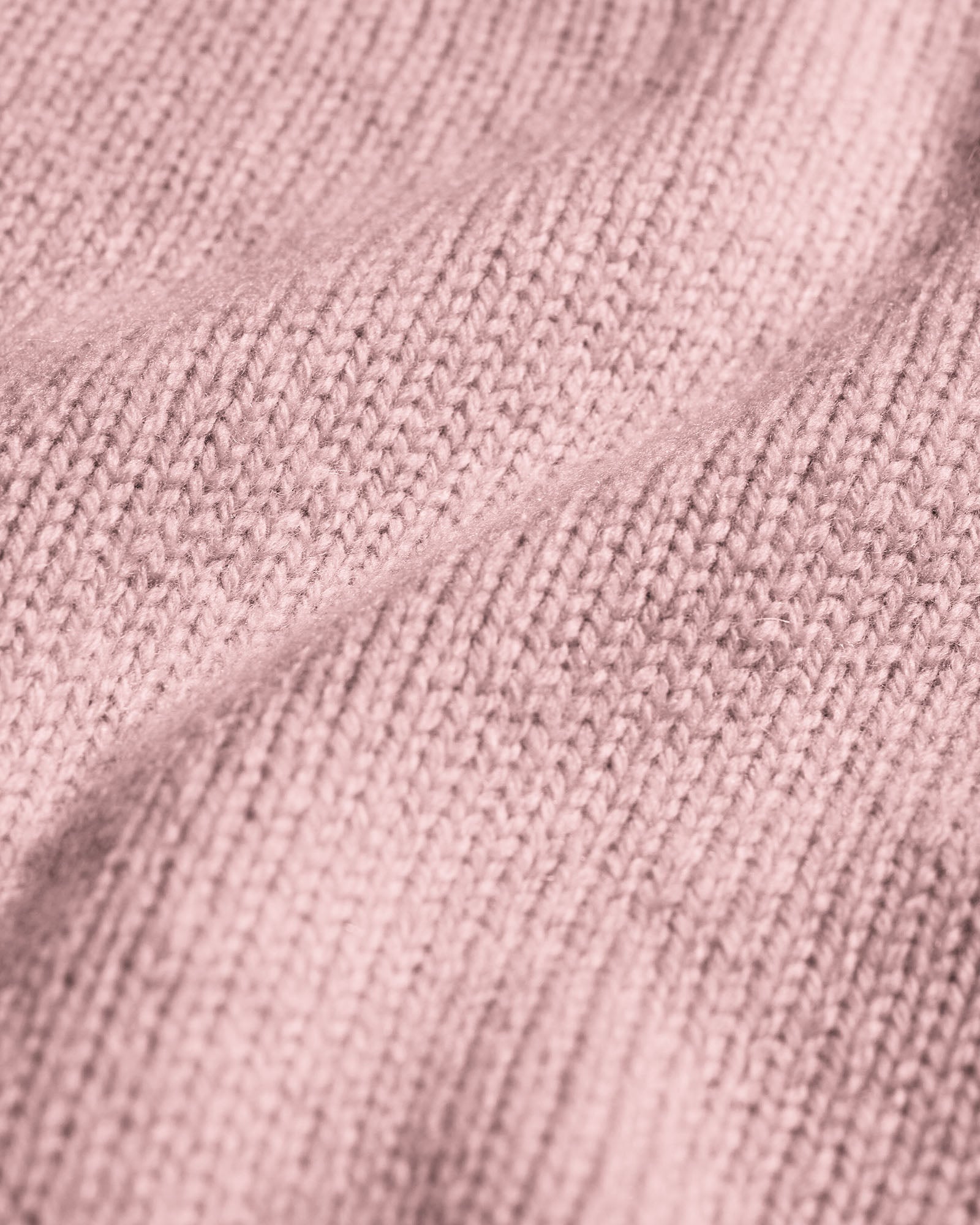 Oversized Merino Wool Crew - Faded Pink