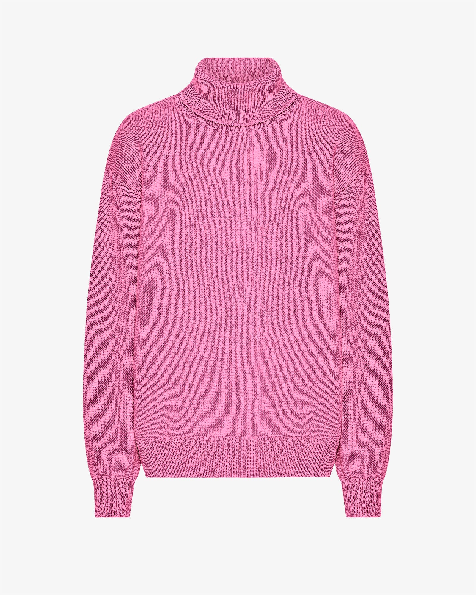 Merino Wool Turtleneck - Bubblegum Pink